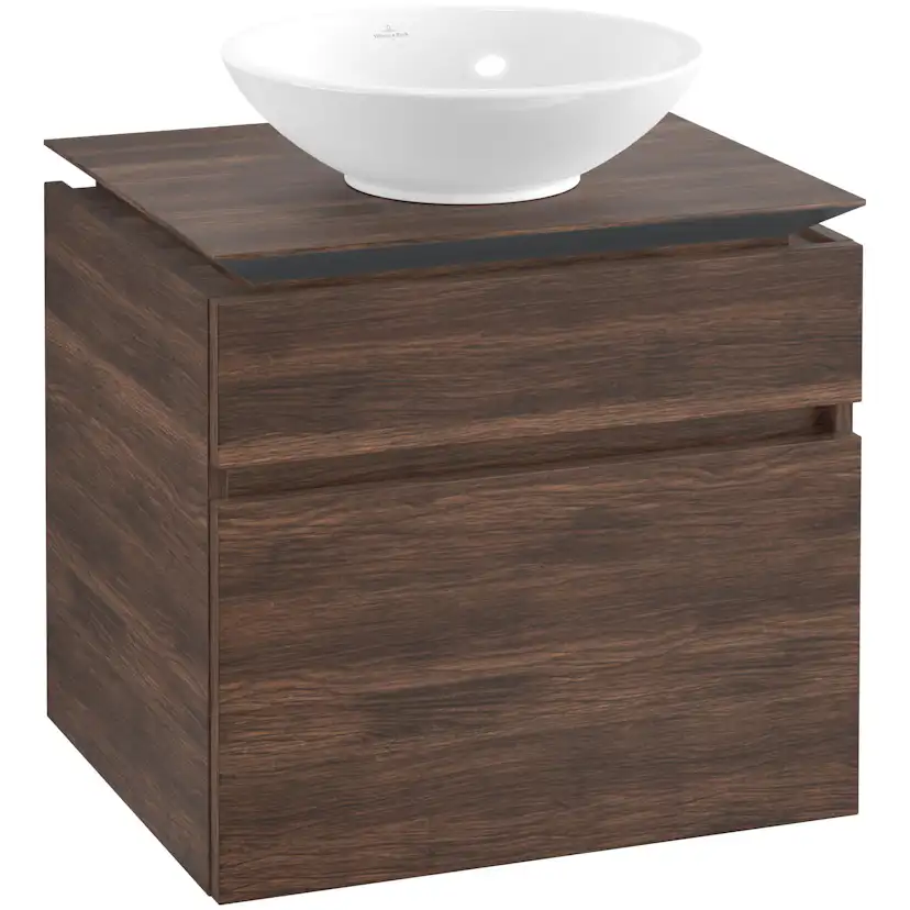 Tvättställsskåp Villeroy & Boch Legato 600 med 2 Lådor för Ytmonterat Tvättställ