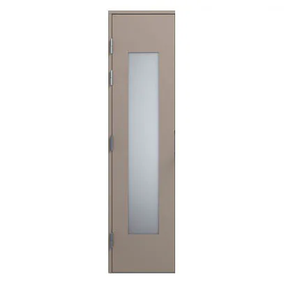 Halvpardörr Glas 4x21 S-3502-Y BxH: 40x210 cm, S-3502-Y, Ljusgrå