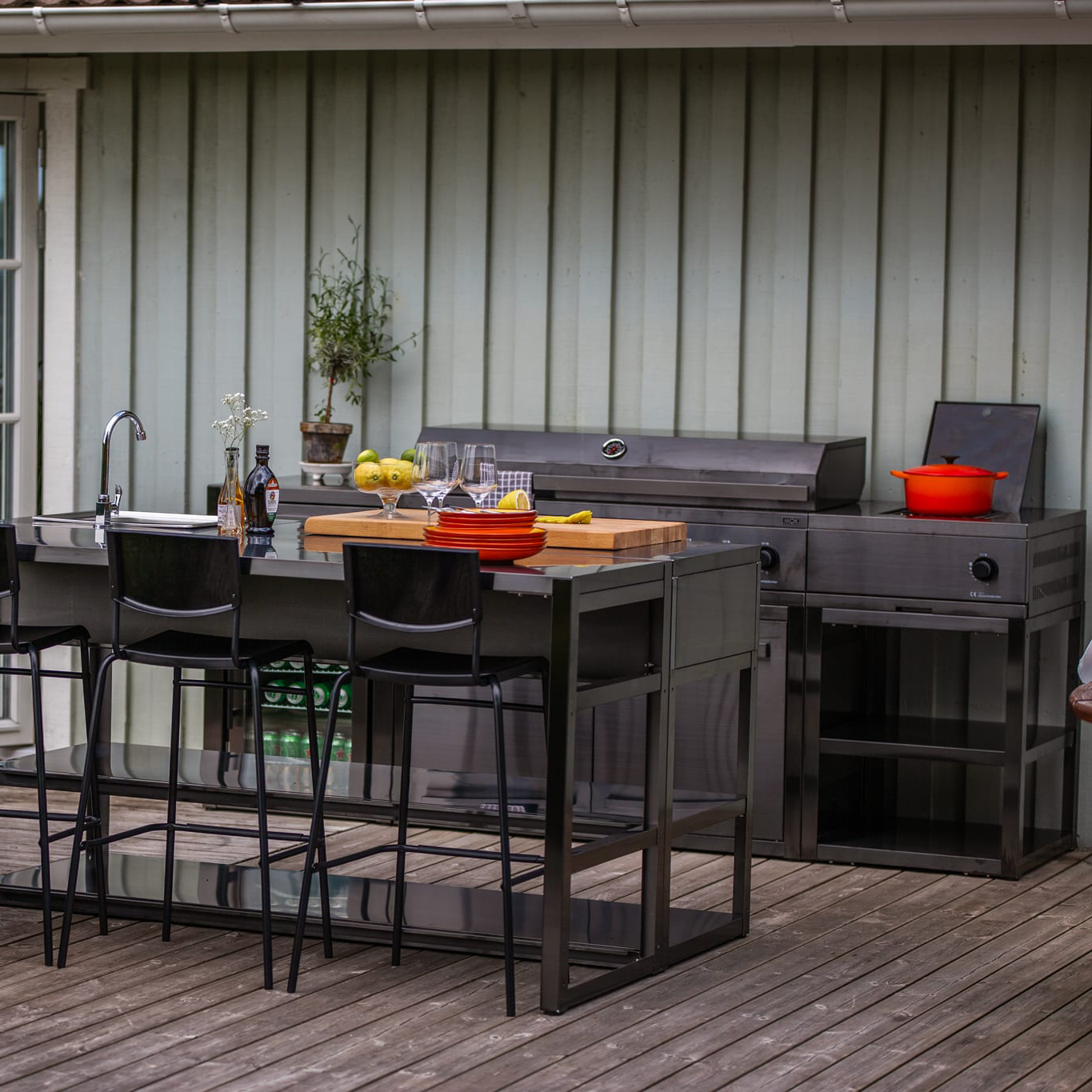 Gasolgrill Myoutdoorkitchen Nordic Line Black 201SS SE - LPG