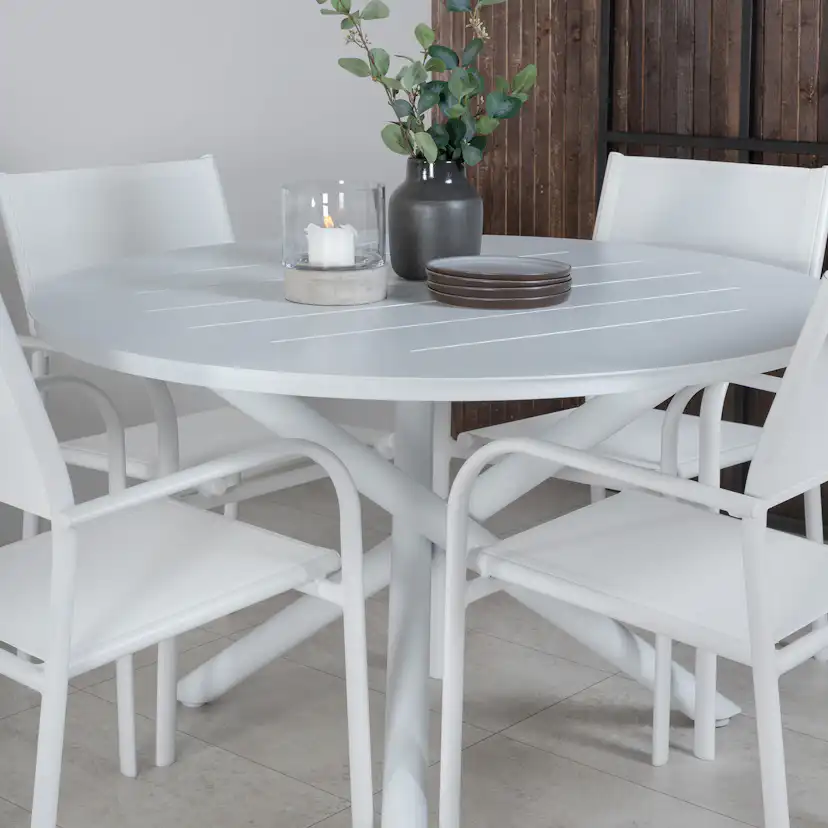 Matgrupp Venture Home Ande med 4 Simba Matstolar