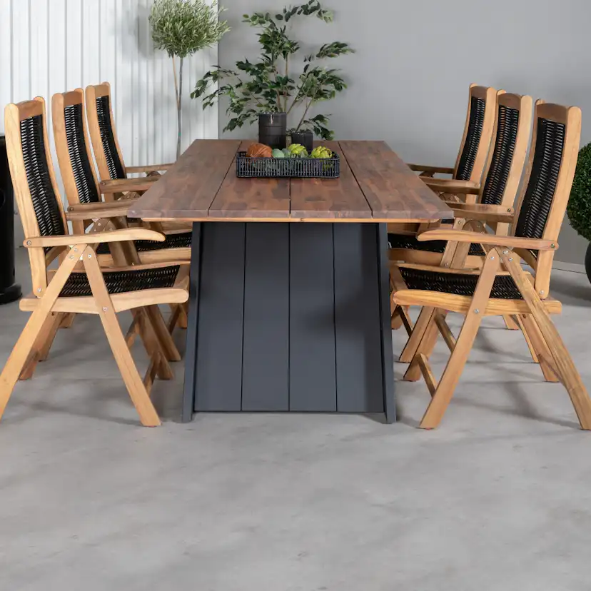 Matgrupp Venture Home Doni med 6 Peder Positionsstolar
