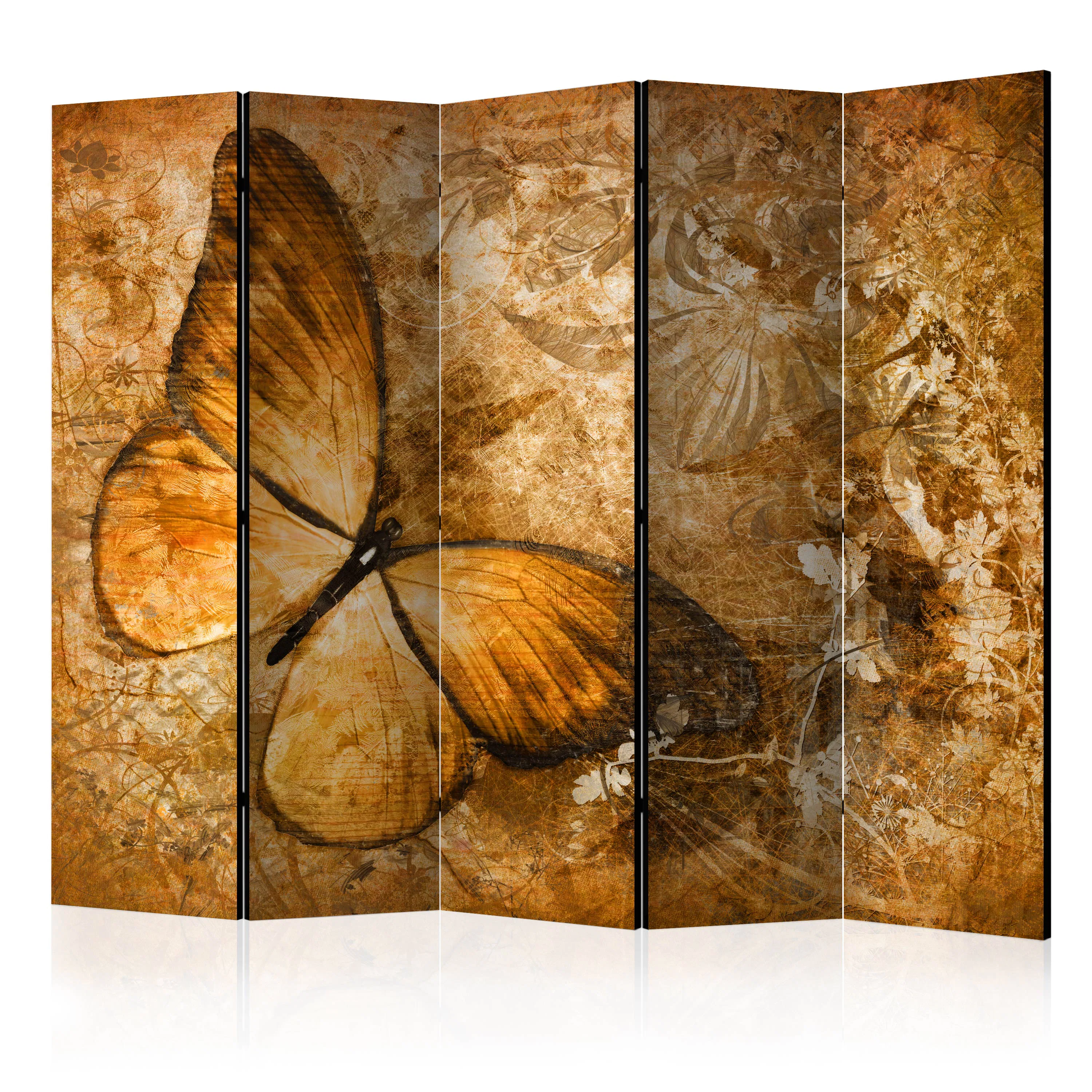 Rumsavdelare Skärmvägg Arkiio Butterfly Sepia II 225x172 cm