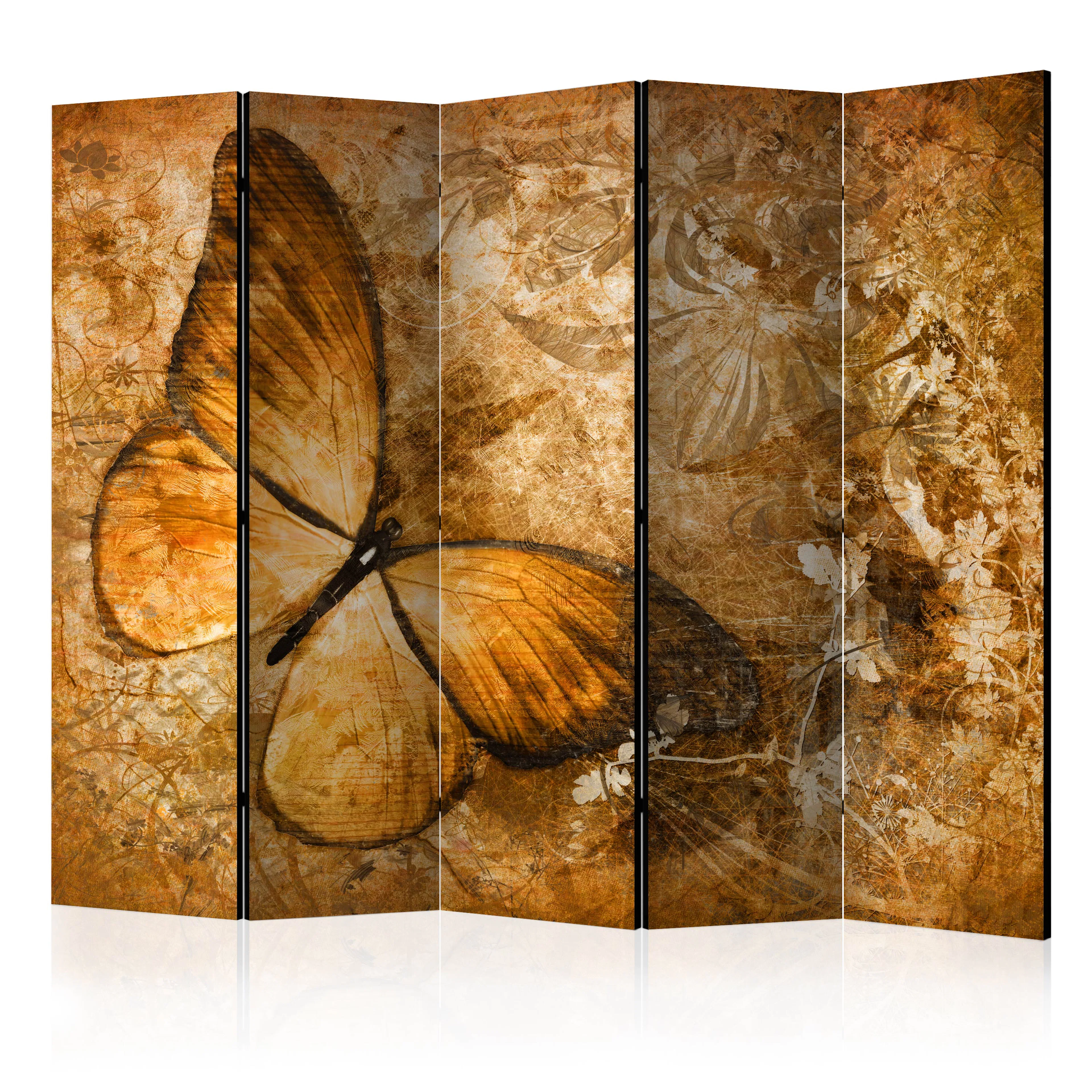 Rumsavdelare Skärmvägg Arkiio Butterfly Sepia II 225x172 cm