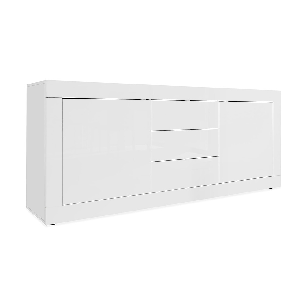 Basic Skänk Högglans Vit Vit