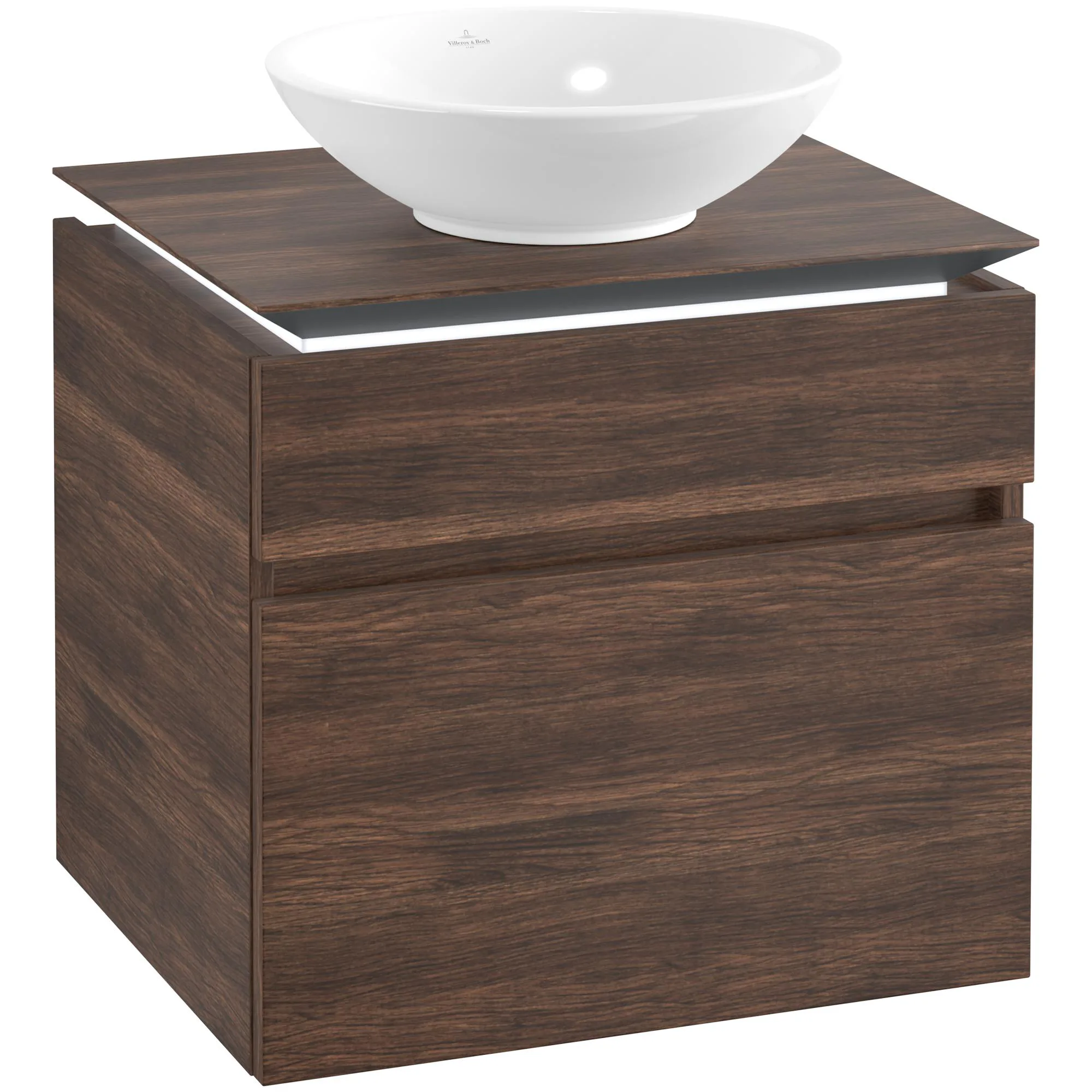 Tvättställsskåp Villeroy & Boch Legato 600 med 2 Lådor för Ytmonterat Tvättställ