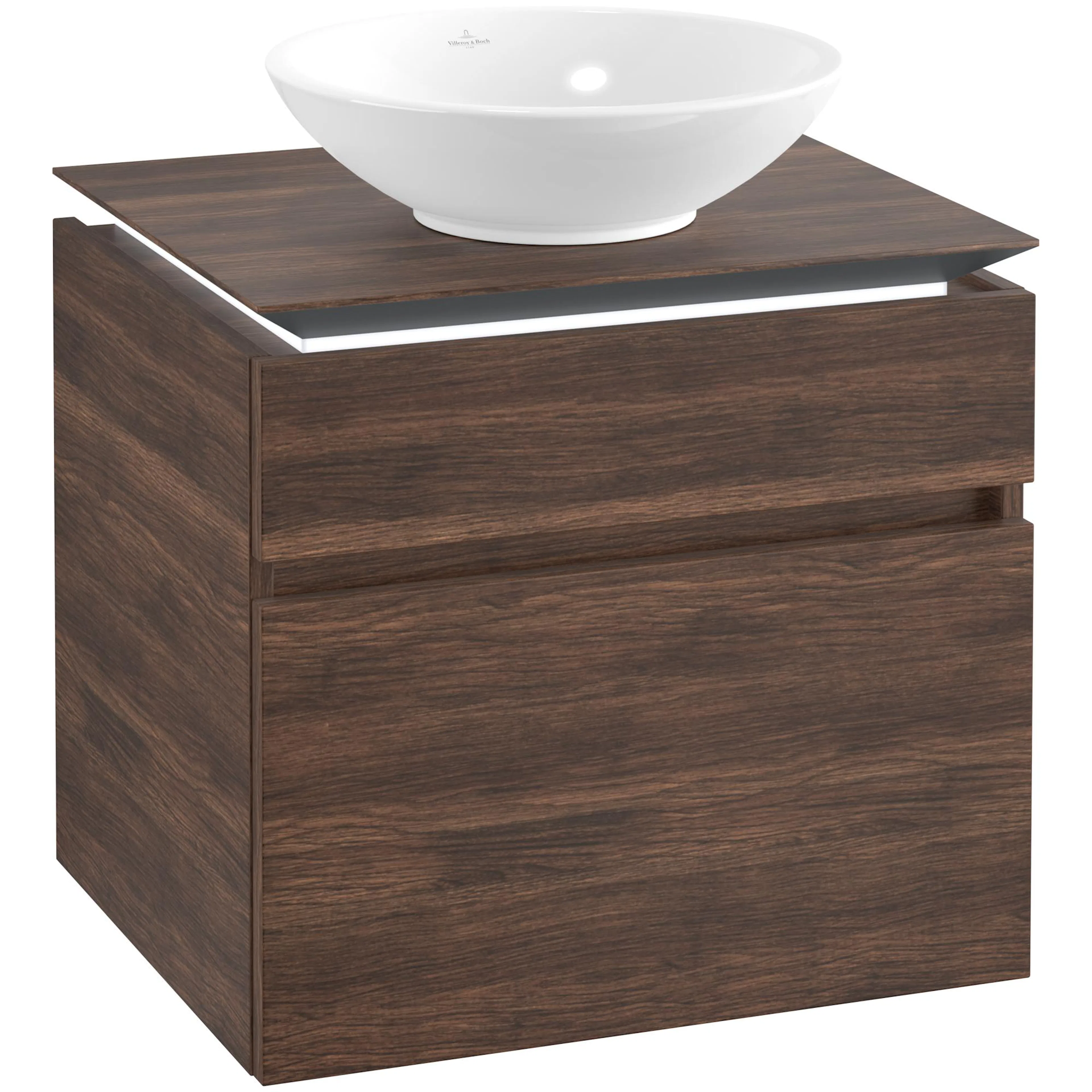 Tvättställsskåp Villeroy & Boch Legato 600 med 2 Lådor för Ytmonterat Tvättställ
