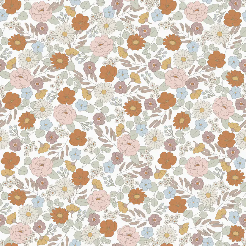 Tapet Little Dutch Vintage Little Flowers