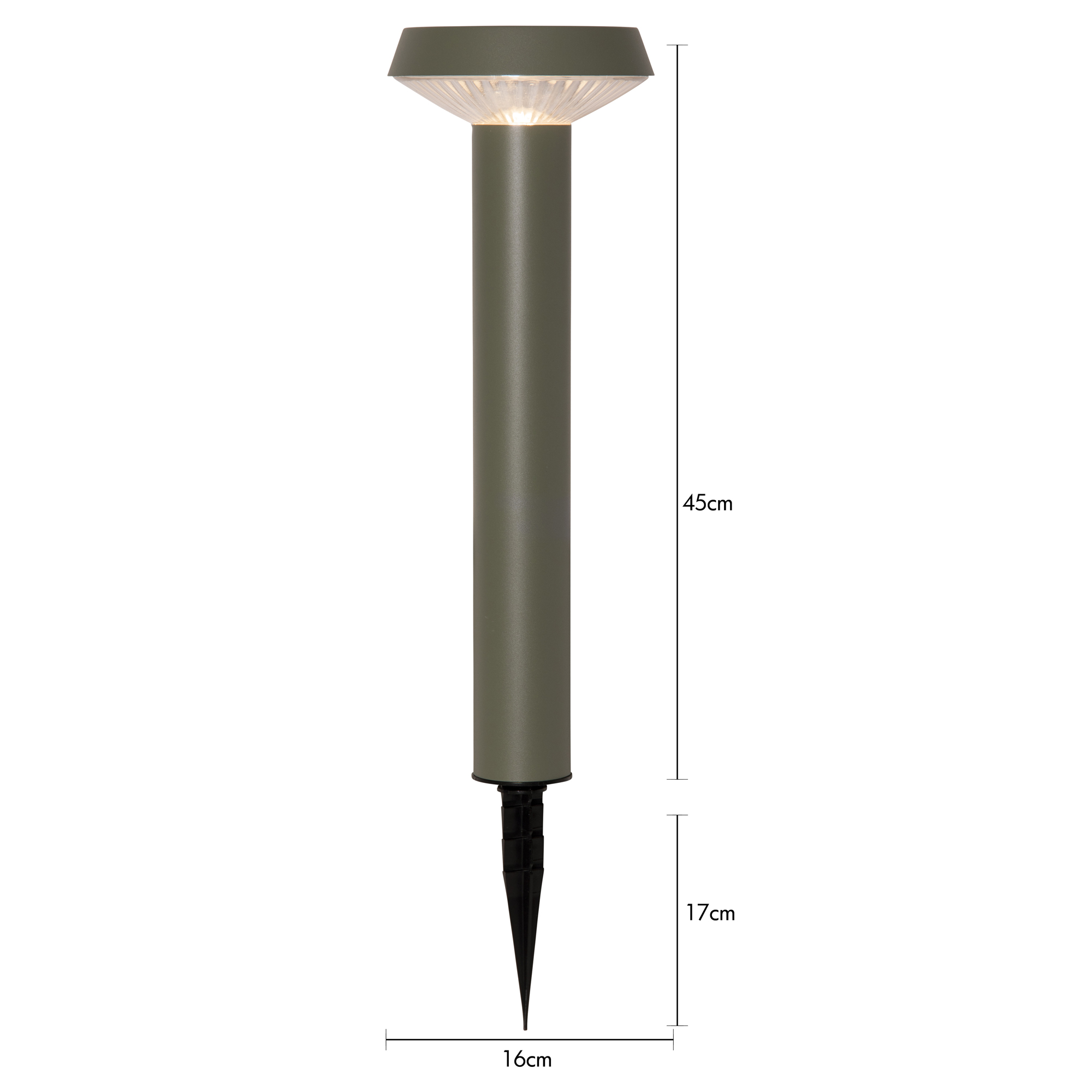Solcellspollare Casa Grön 45 cm 50 lm ww Grön