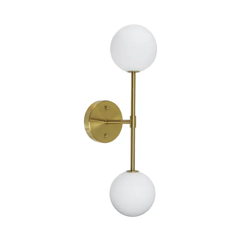 Sigma D vägglampa Guld Opal, 49cm Opal/Mässing