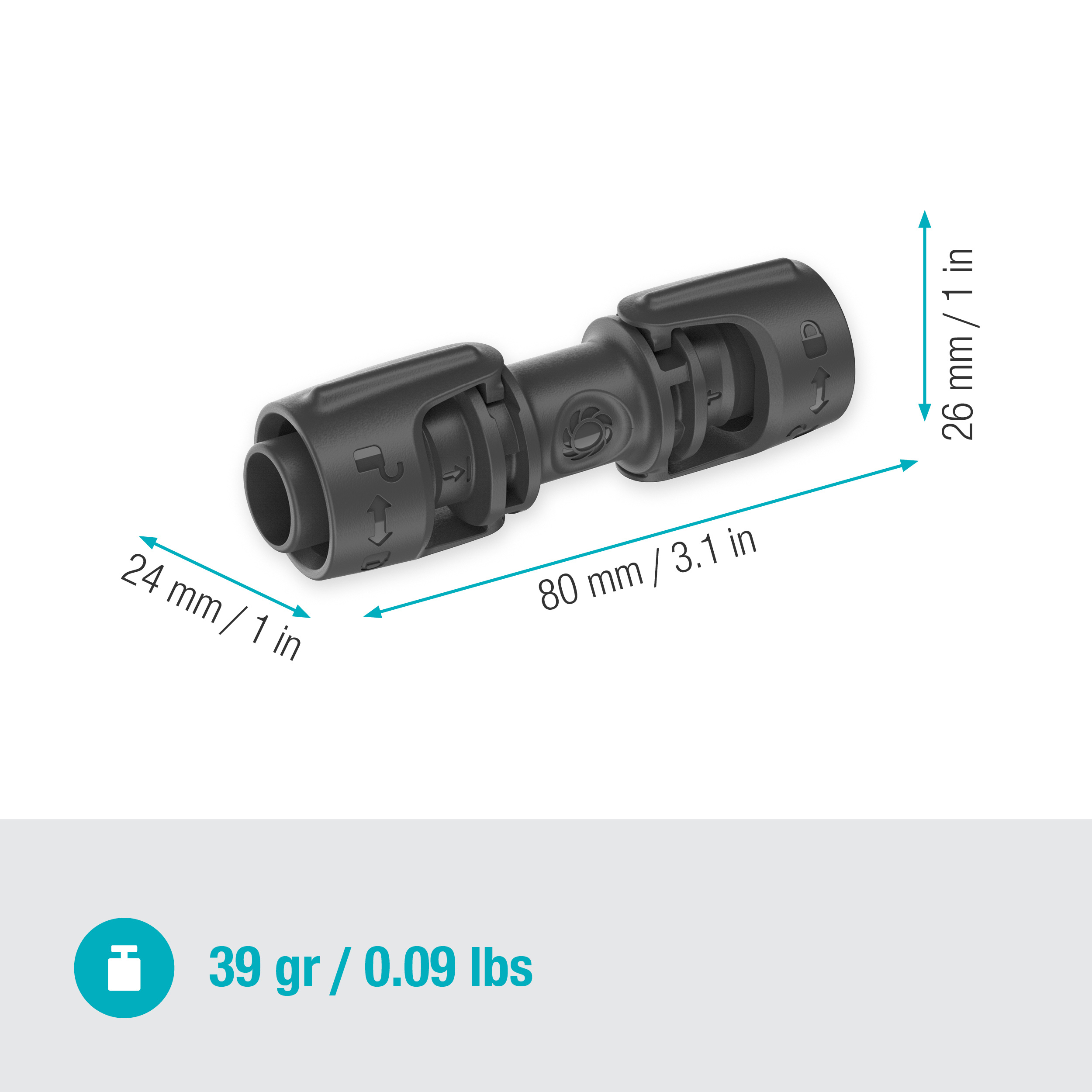 Skarvkoppling Gardena Micro-Drip 13 mm