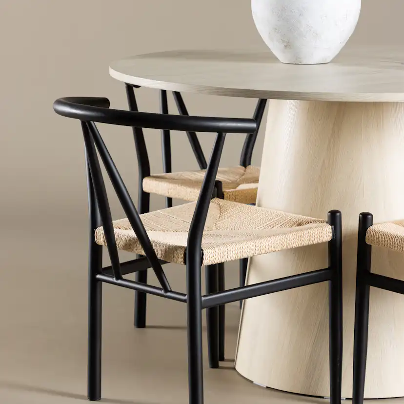 Matgrupp Venture Home Lanzo Ø120 med 4 st Alfons Stolar