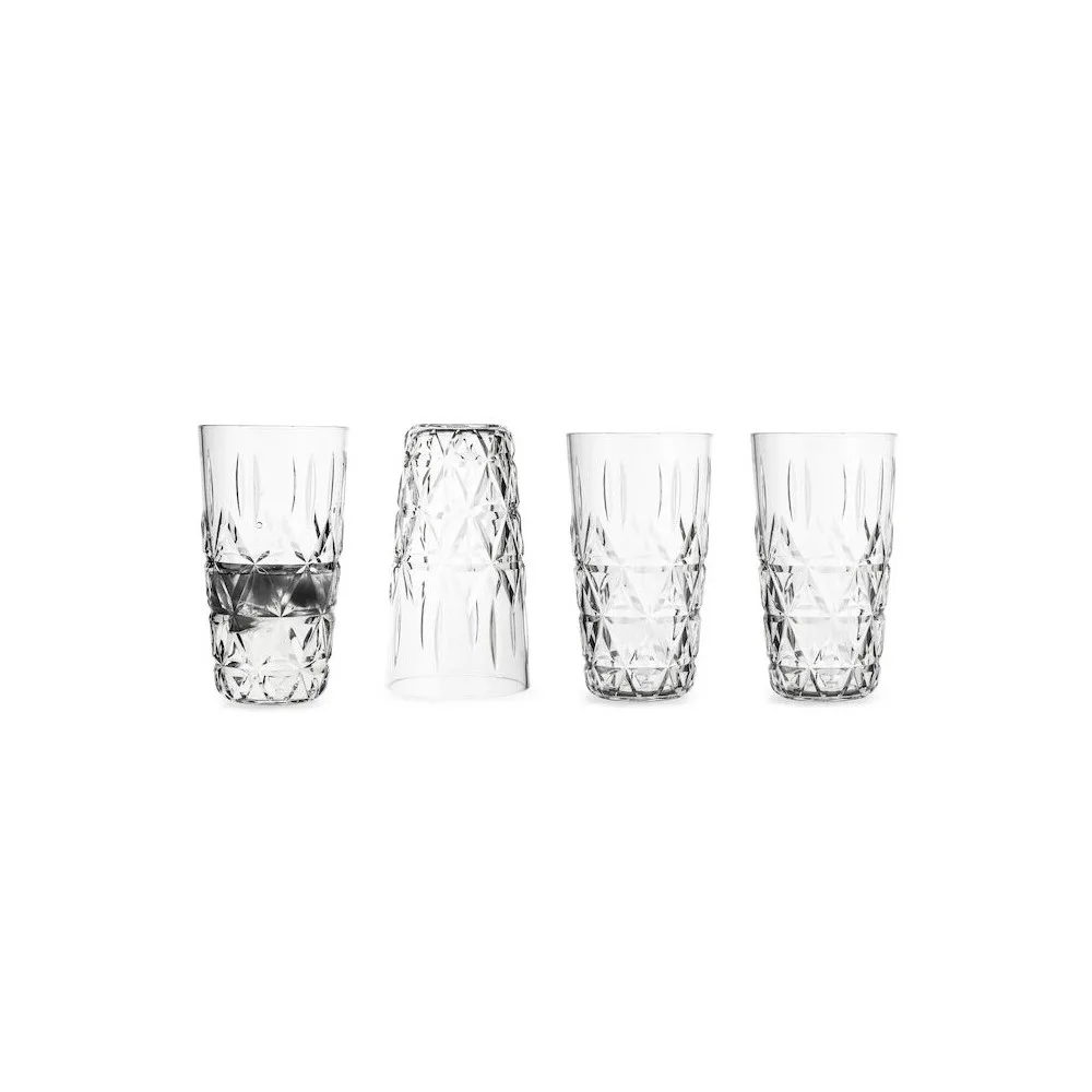 Dricksglas Sagaform Picknick Plast 4-Pack