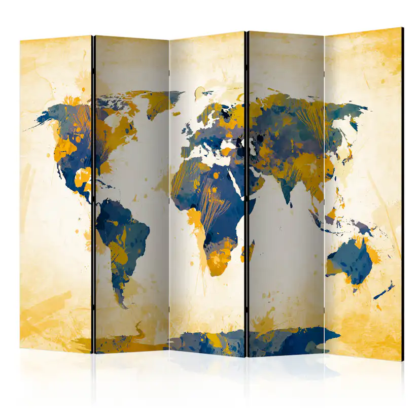 Rumsavdelare Skärmvägg Arkiio Map of the World Arkiio Sun and Sky II 225x172 cm
