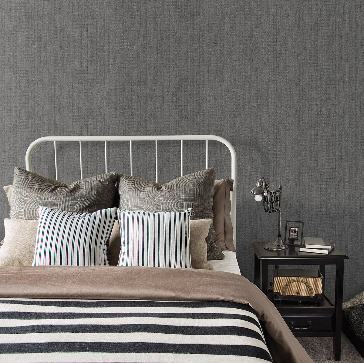 Tapet Galerie Wallcoverings Moss Stripe G78321