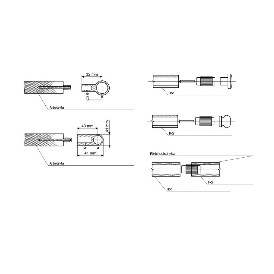 Köksreling Beslag Design Kitchen System Classic