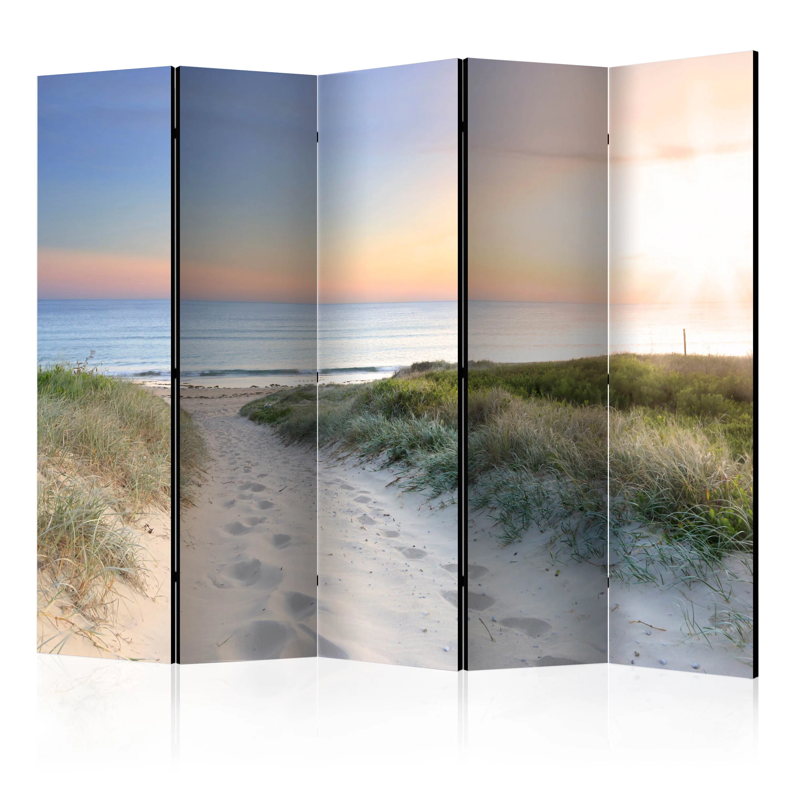 Rumsavdelare Skärmvägg Arkiio Morning Walk on the Beach II 225x172 cm