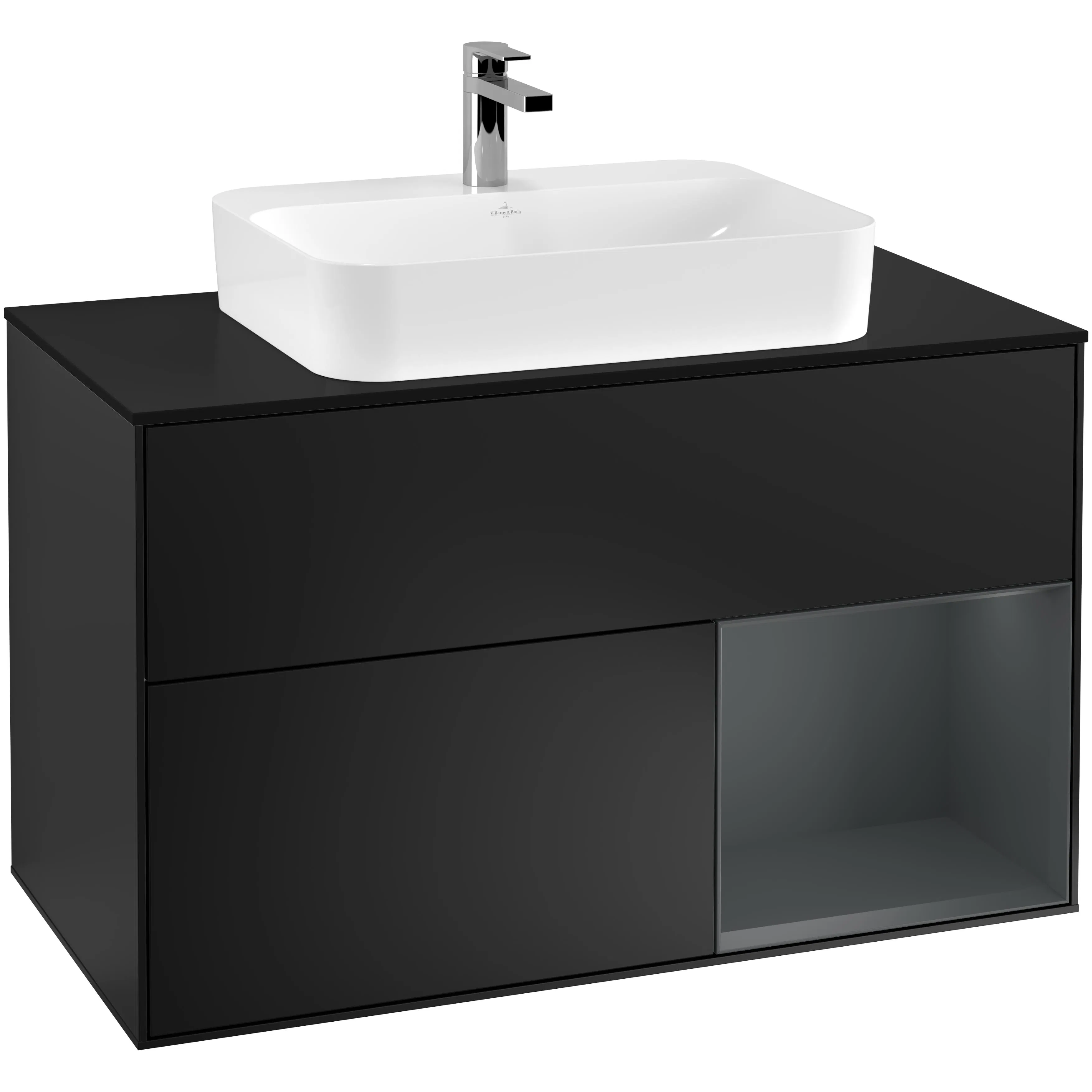 Tvättställsskåp Villeroy & Boch Finion med 2 Lådor Hylla och Bänkskiva för Ytmonterat Tvättställ