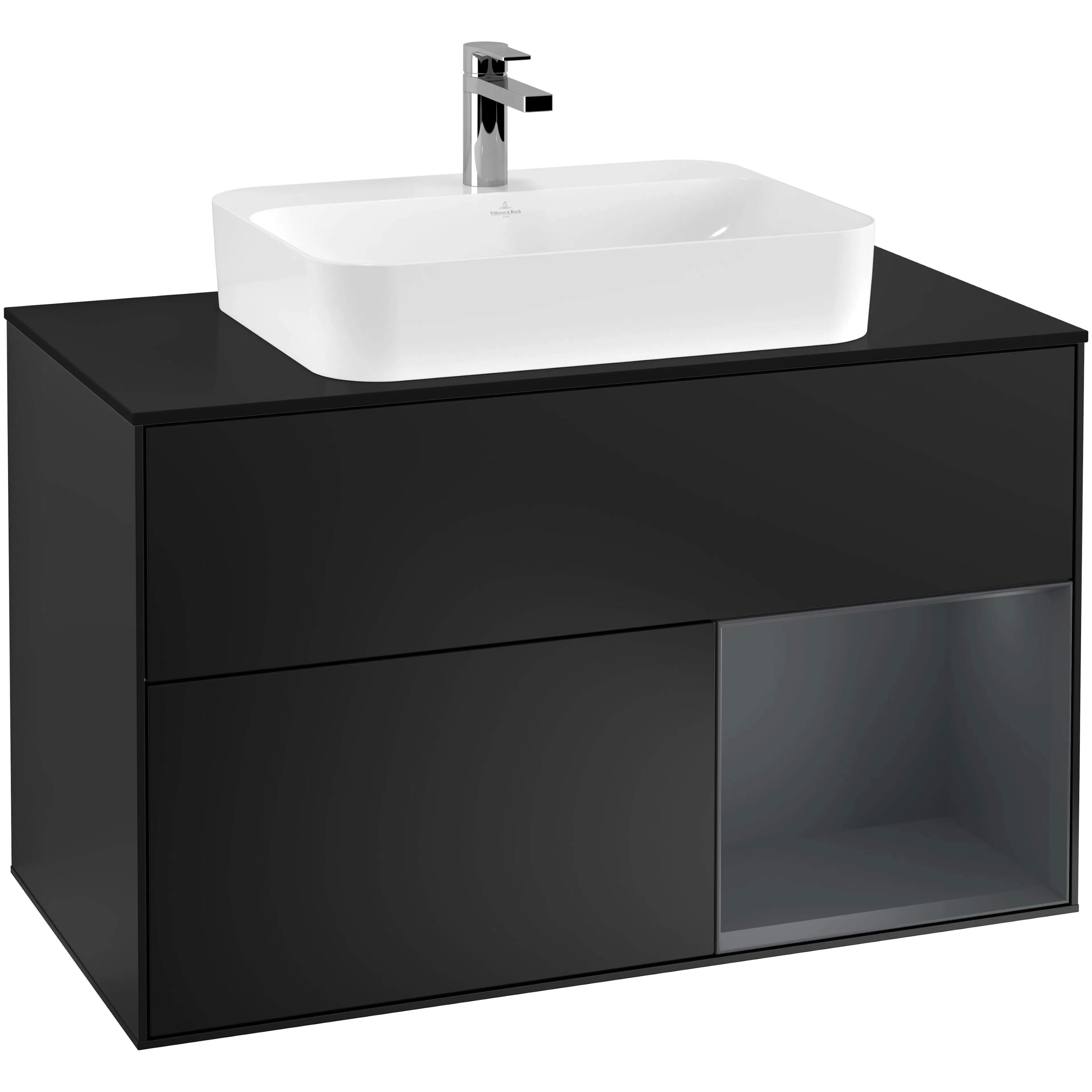 Tvättställsskåp Villeroy & Boch Finion med 2 Lådor Hylla och Bänkskiva för Ytmonterat Tvättställ