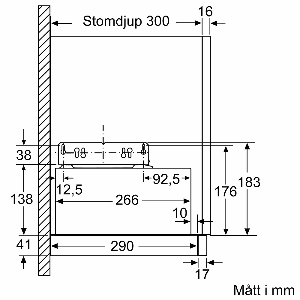 Underbyggnadsfläkt Siemens LI64MC521 iQ100 60 cm