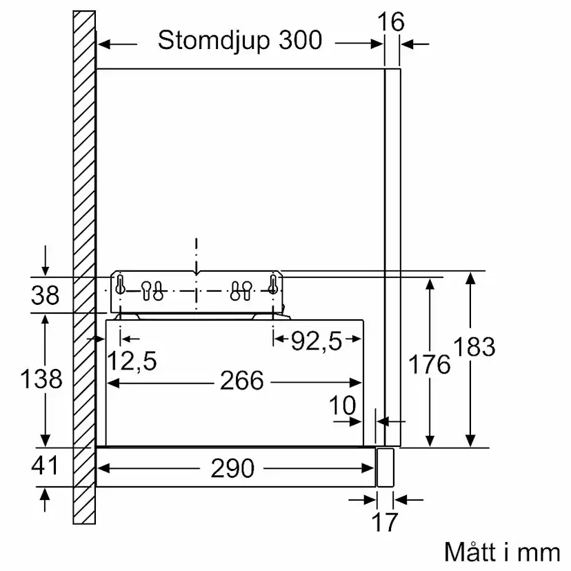 Underbyggnadsfläkt Siemens LI64MC521 iQ100 60 cm