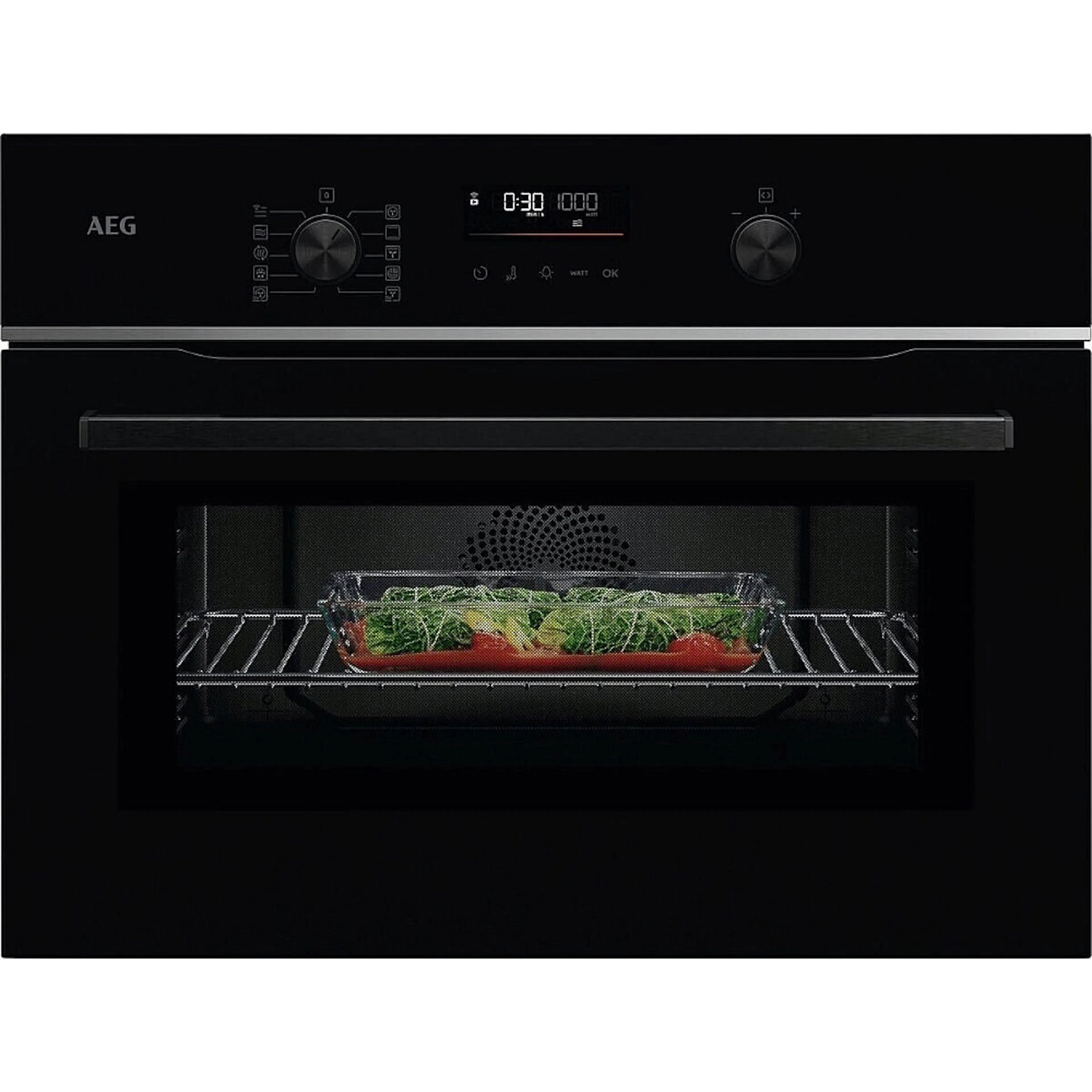 Inbyggnadsugn AEG TK6NK501B CombiQuick® Svart med WiFi