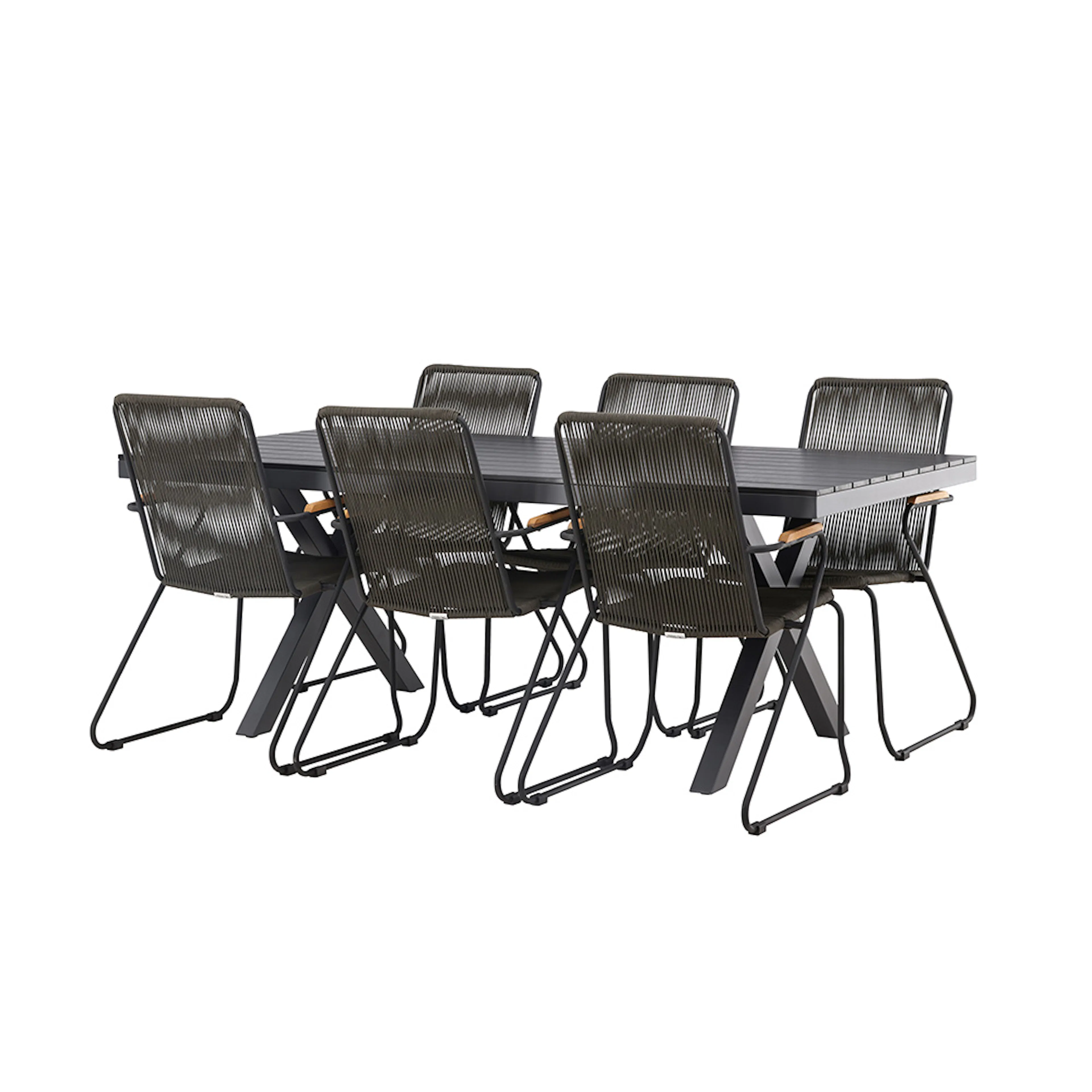 Matgrupp Venture Home Garcia Bord med 6 Bois Stolar