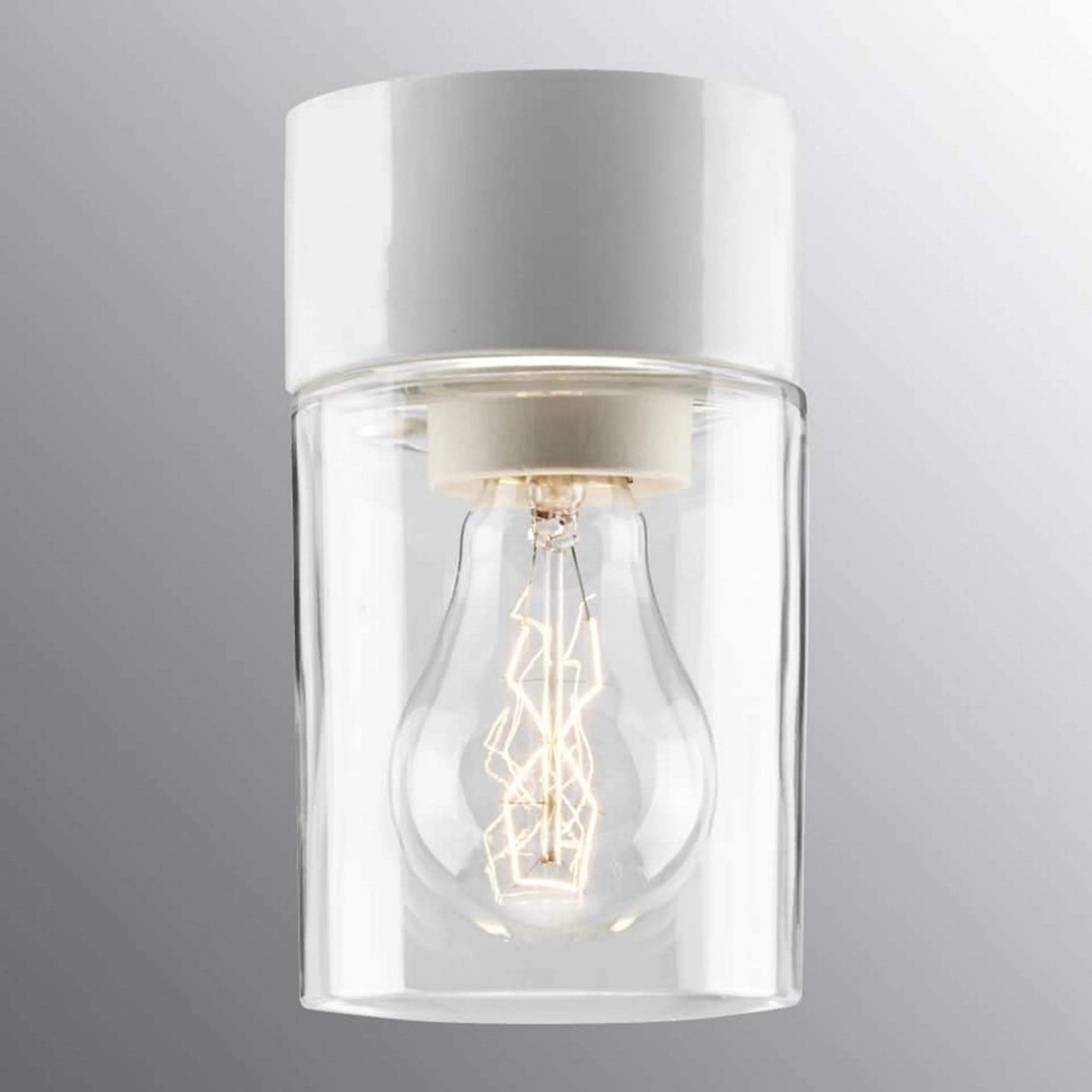 Vägg-/Taklampa Ifö Electric Opus 100 Klar IP44 Rak E27 60 W