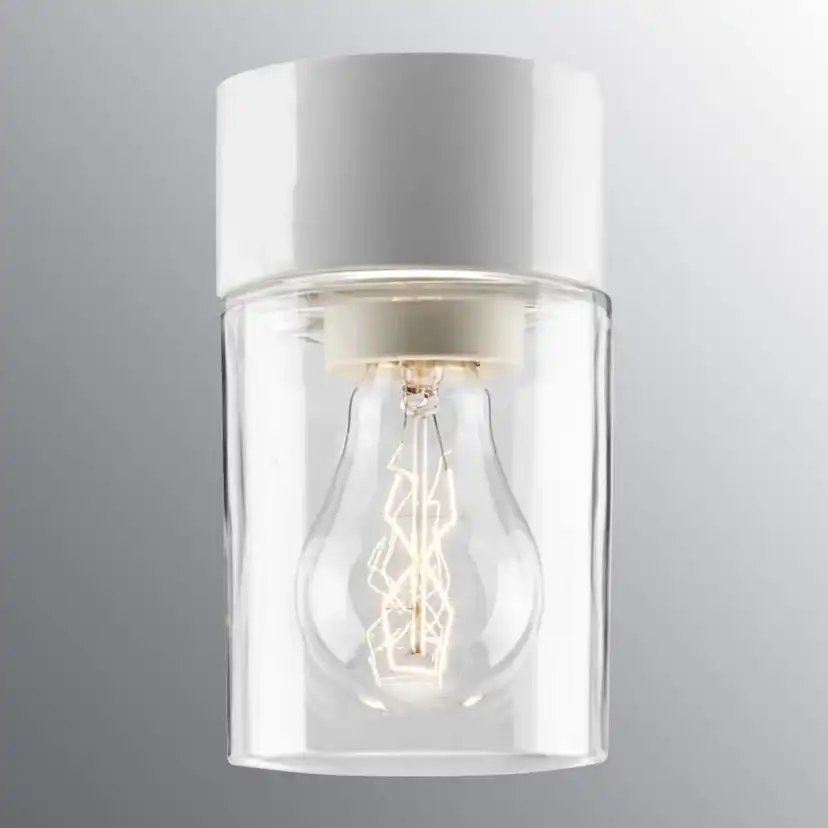 Vägg-/Taklampa Ifö Electric Opus 100 Klar IP44 Rak E27 60 W