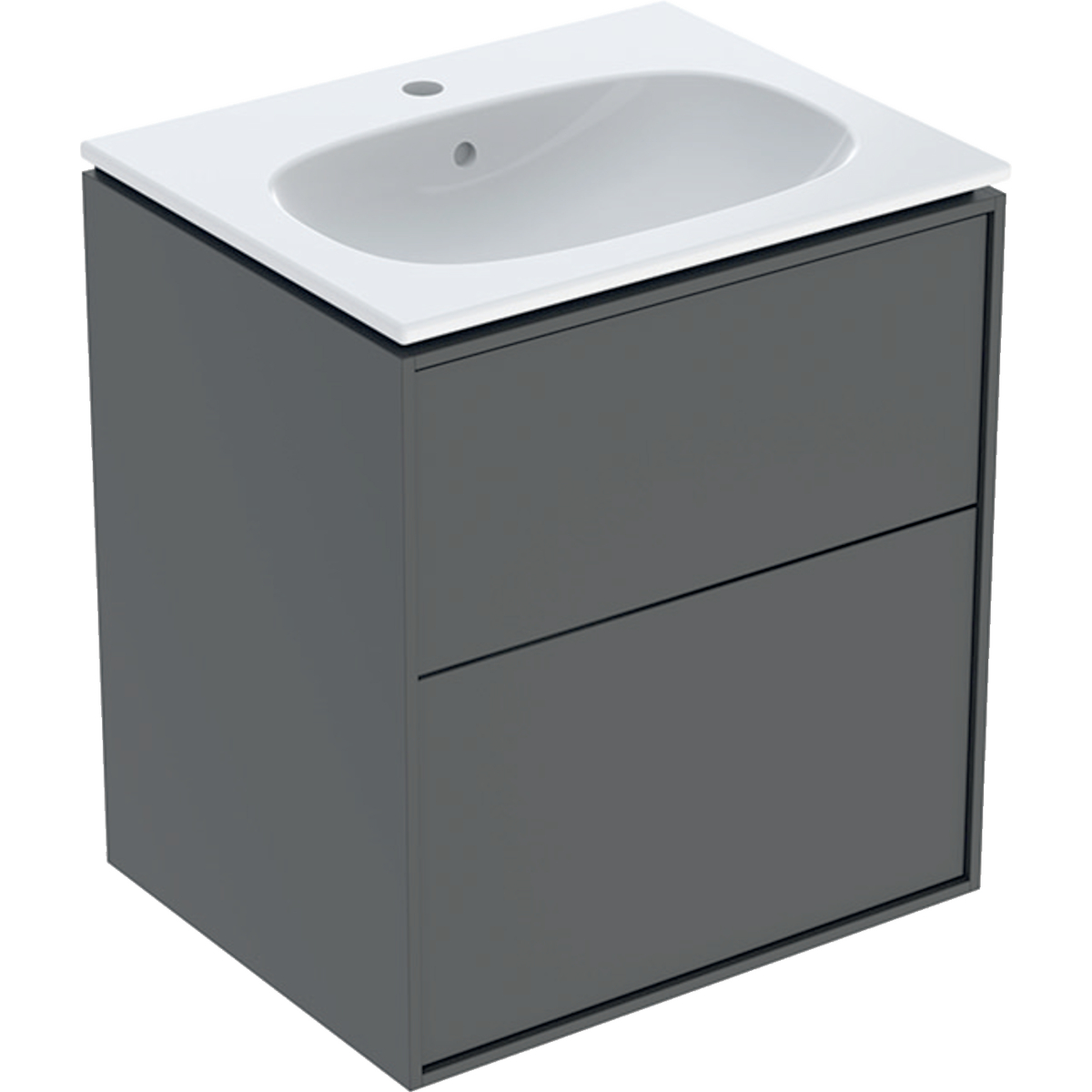 Tvättställskåp Sense Art Smal Design med 2 lådor Lava