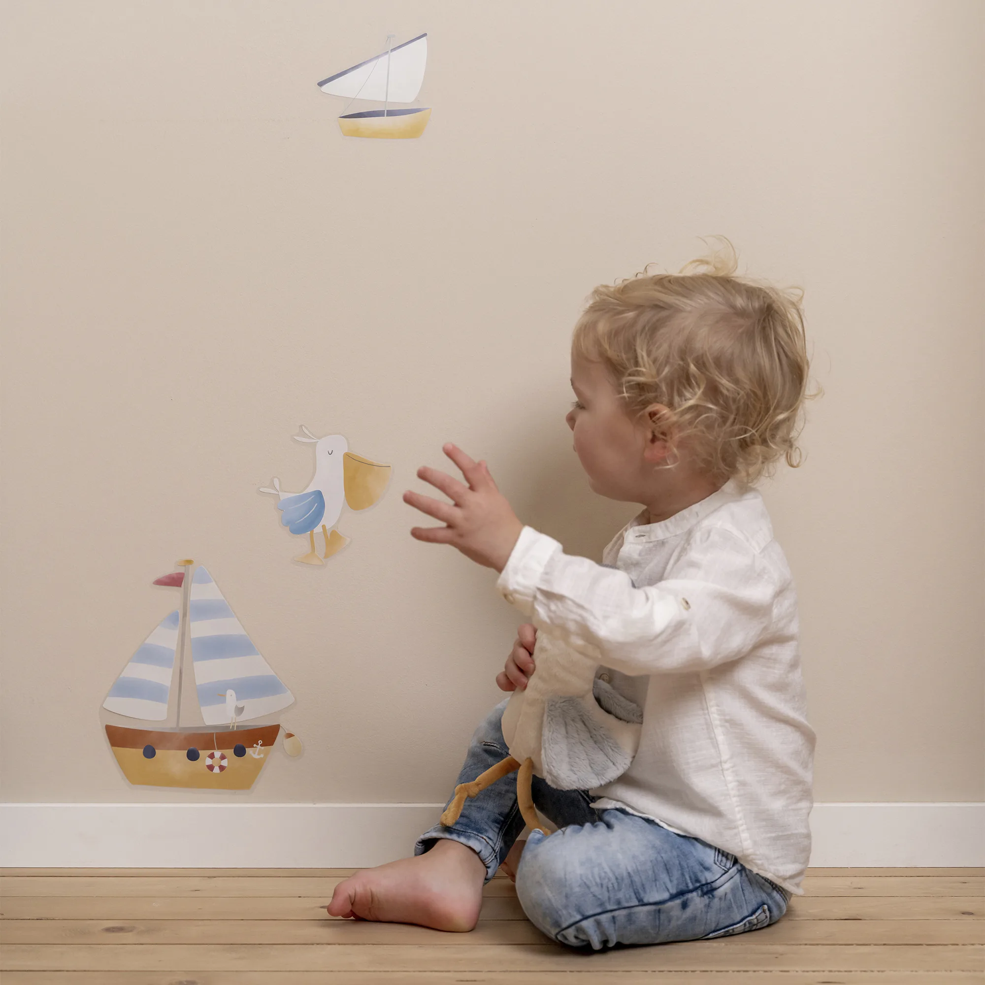 Väggklistermärke Little Dutch Sailors Bay 2x A3