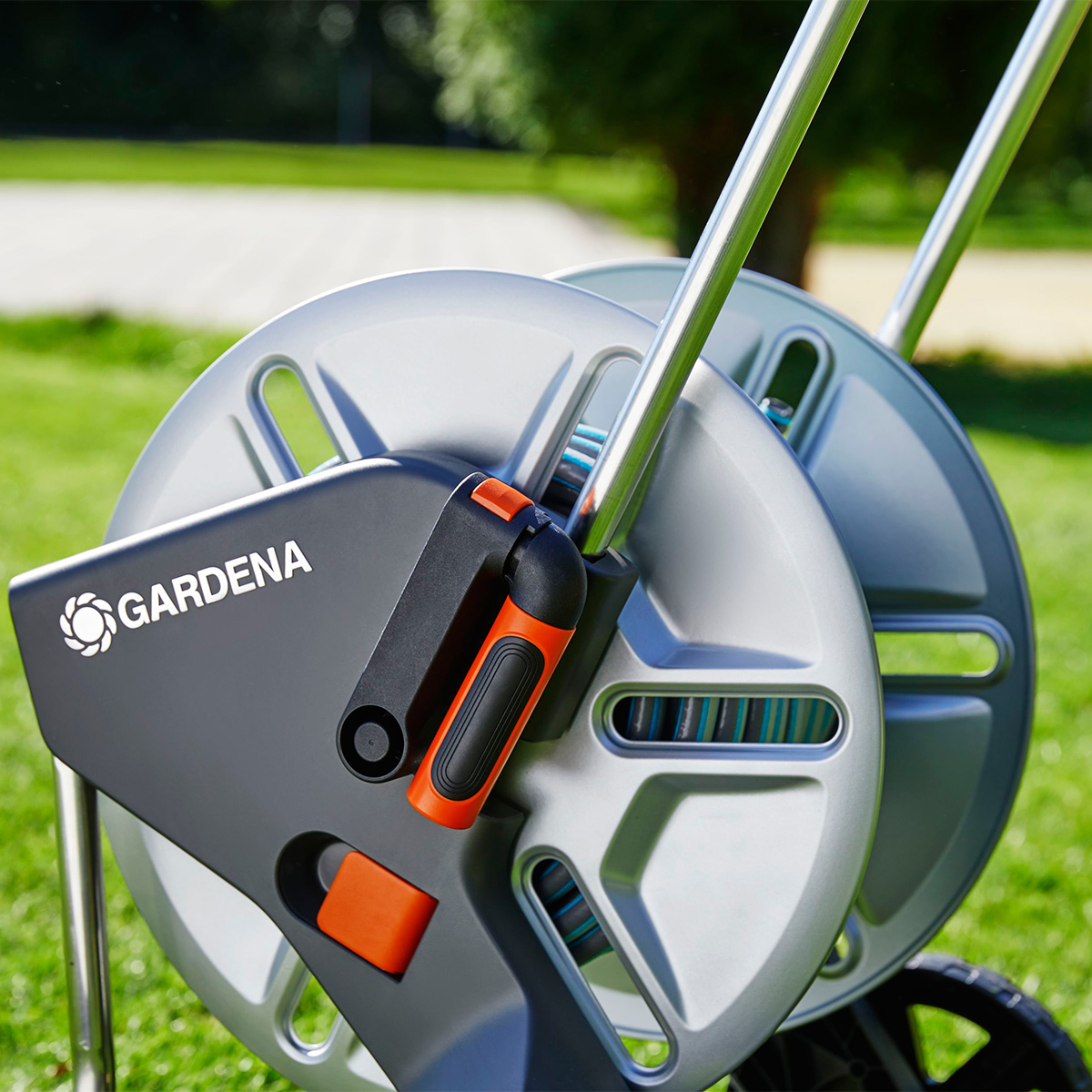 Slangvagn Gardena AquaRoll M Metall Set 25 m