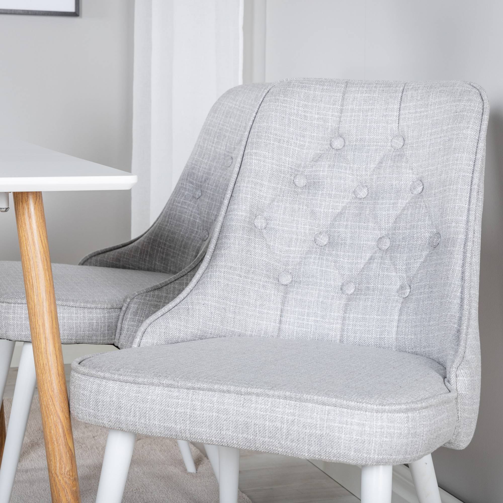 Matgrupp Basic Home Pontus Rektangulärt Matbord 120 cm med 4 Valera Matstol