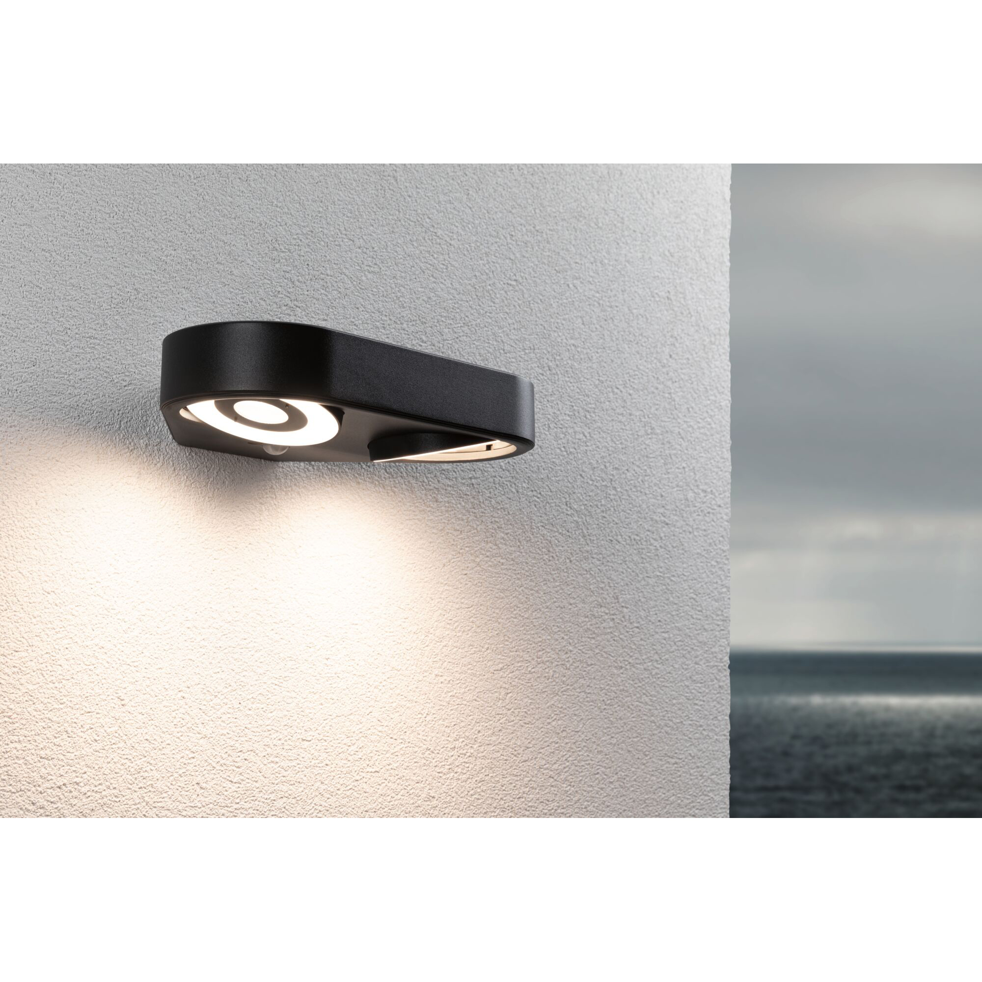 Fasadbelysning LED Paulmann Silma Dubbel med Skymningsstyrd rörelsedetektor IP44 230V