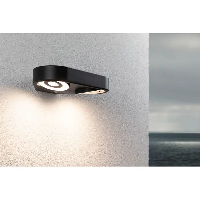 Fasadbelysning LED Paulmann Silma Dubbel med Skymningsstyrd rörelsedetektor IP44 230V