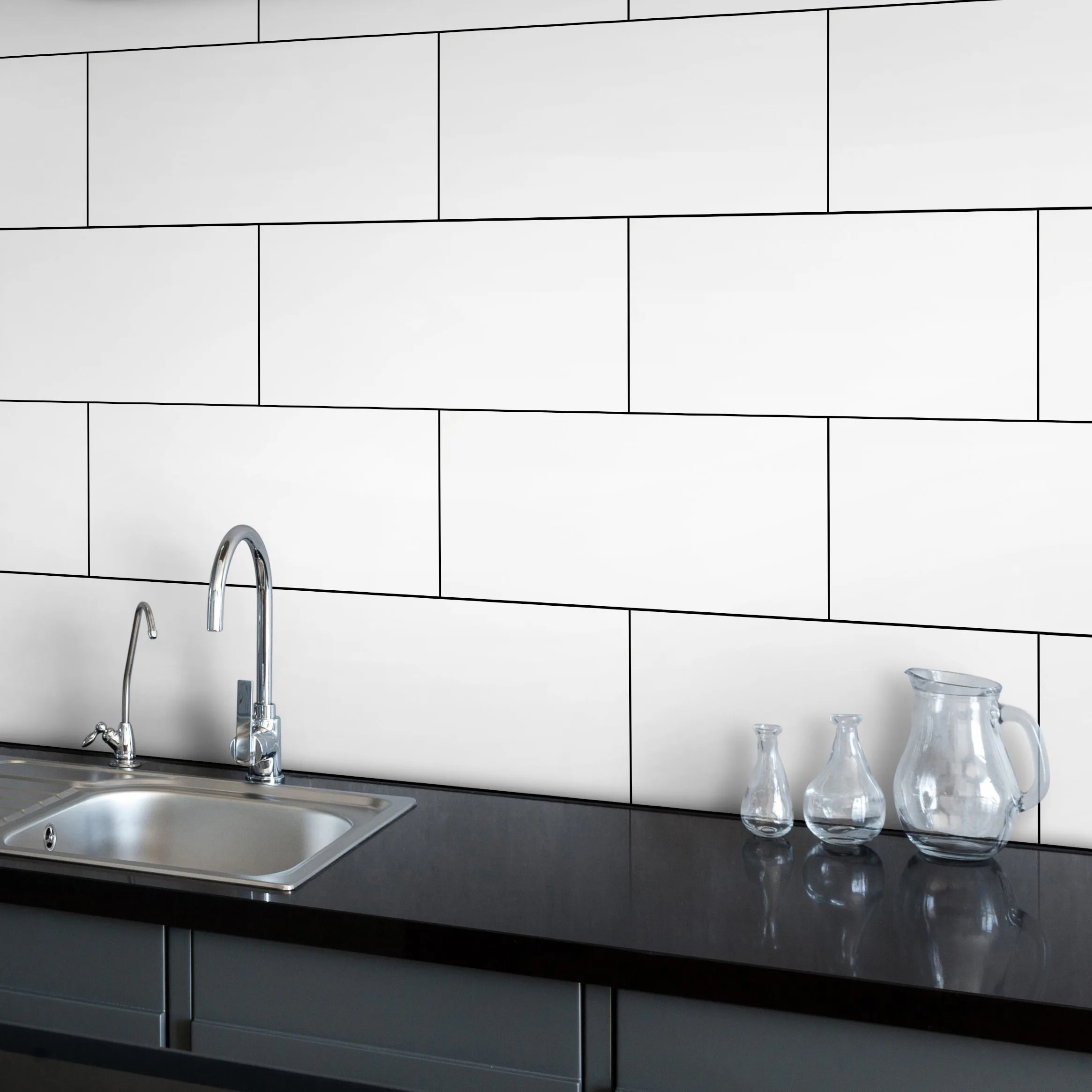 Kakel Classico Vit Blank 20x50 cm