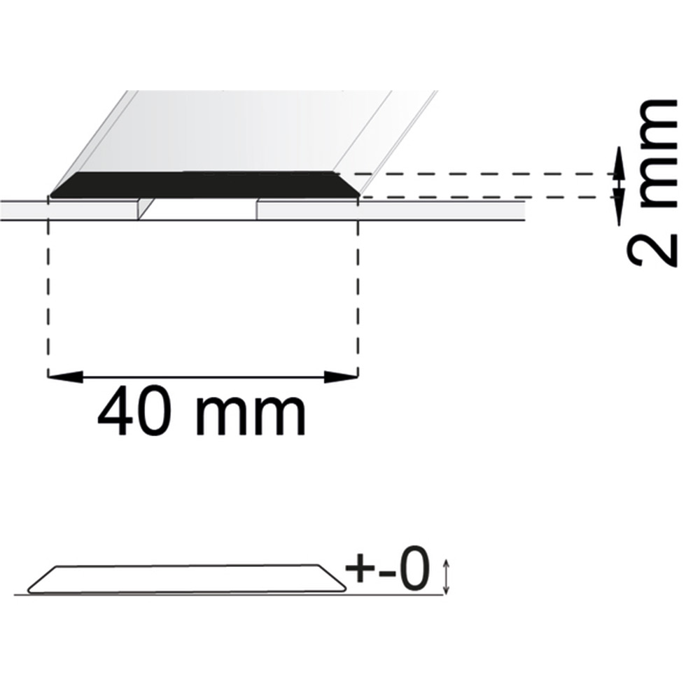 SKARVLIST HABO SA24 SAND 40MM Längd: 2000 mm, Utförande: Sand