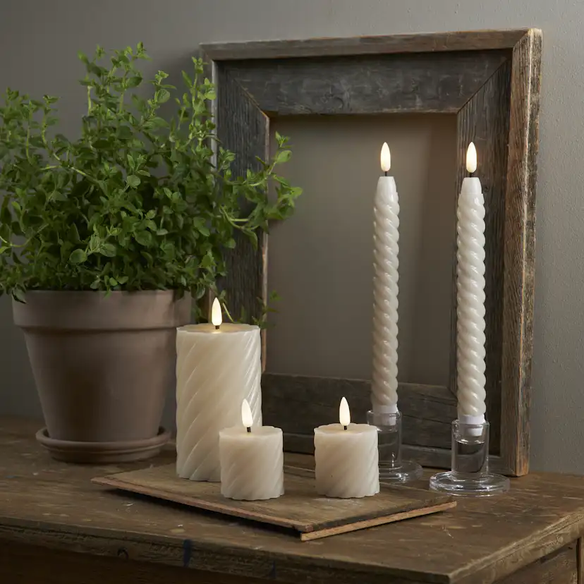 Blockljus Star Trading Flamme Swirl LED