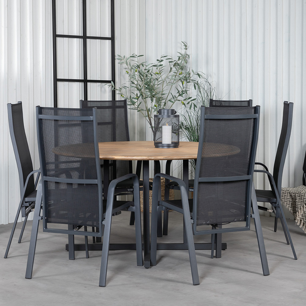 Matgrupp Venture Home Zurc med 6 Curz Matstolar