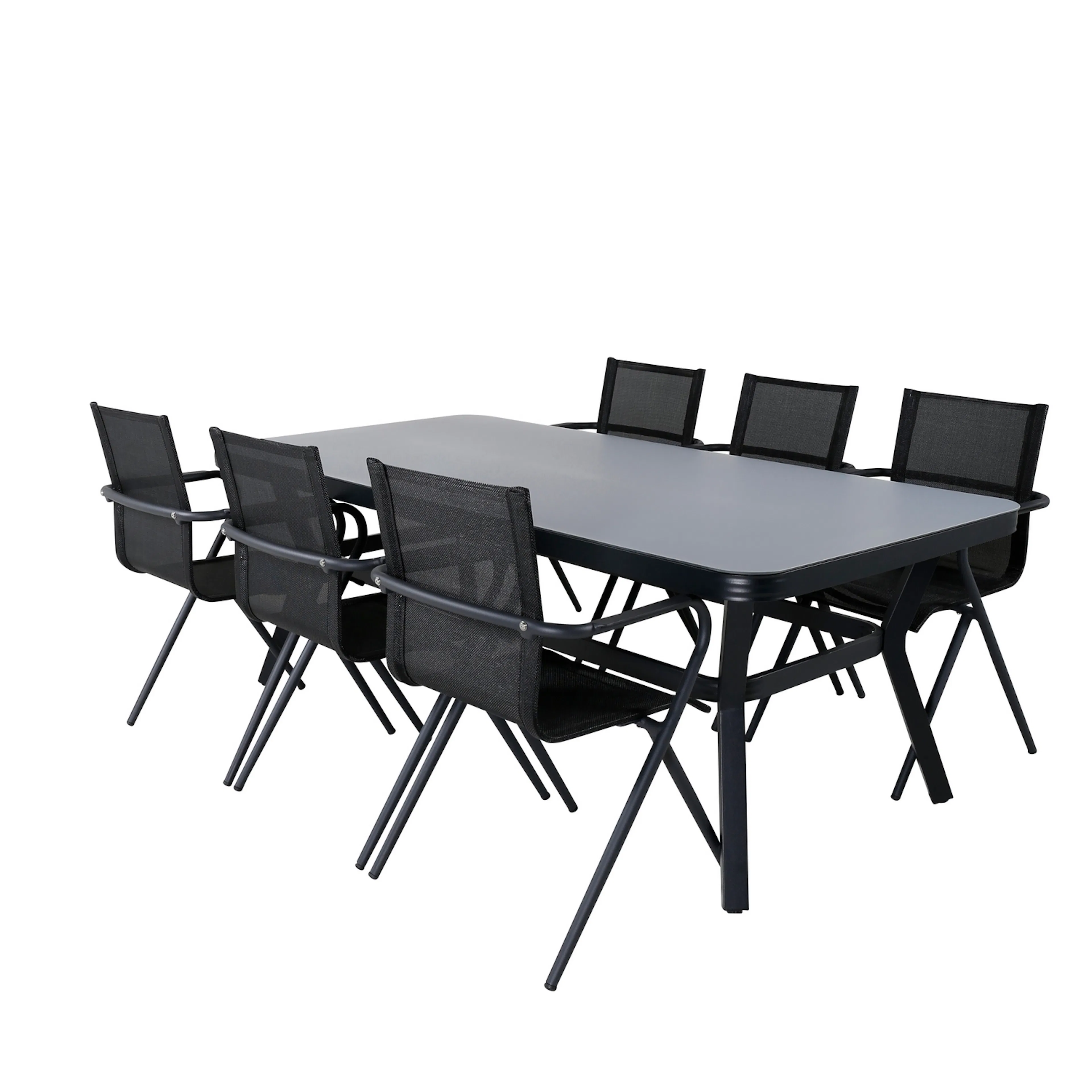 Matgrupp Venture Home Vyn med 6 Anve Matstolar