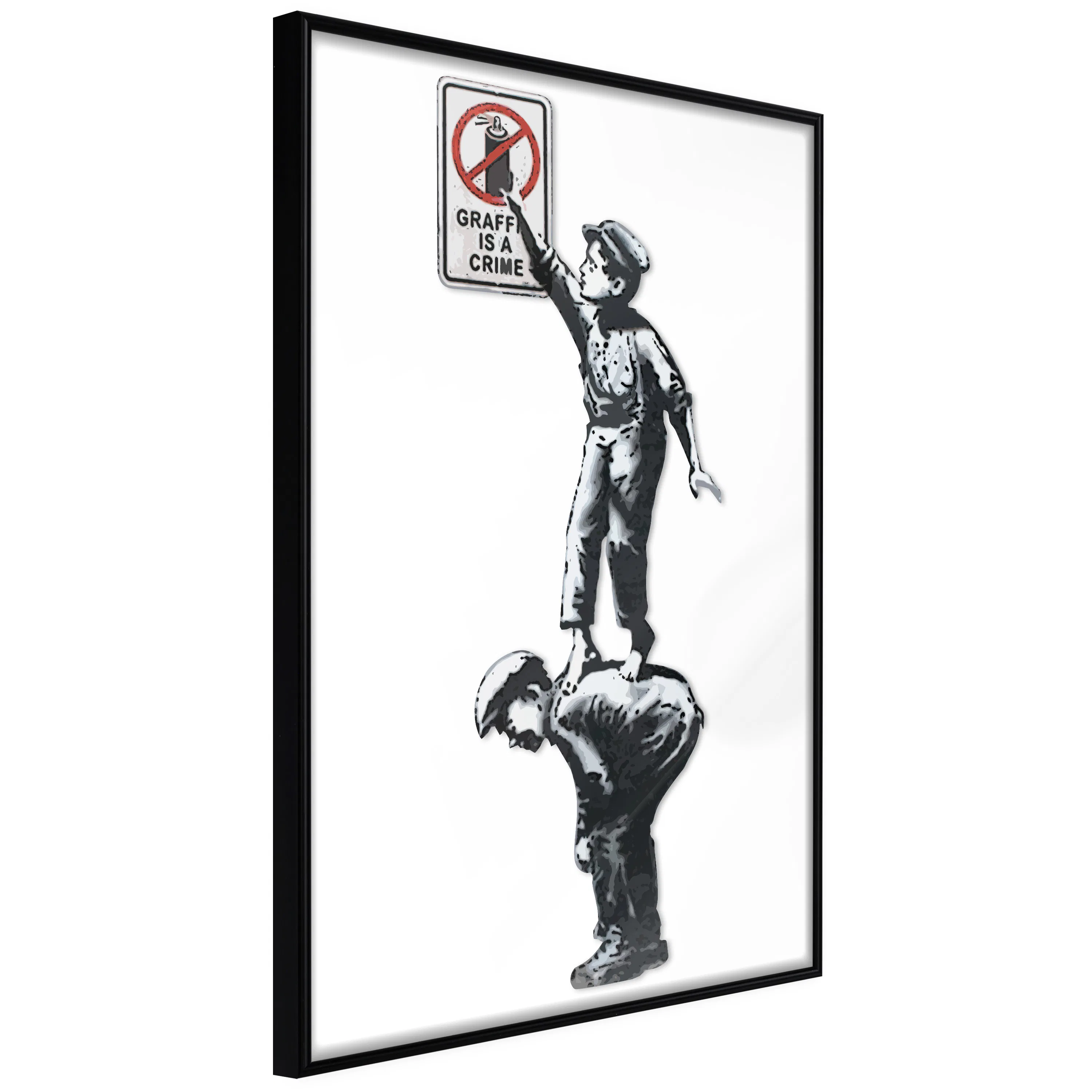 Poster Artgeist Affisch Graffiti Is a Crime