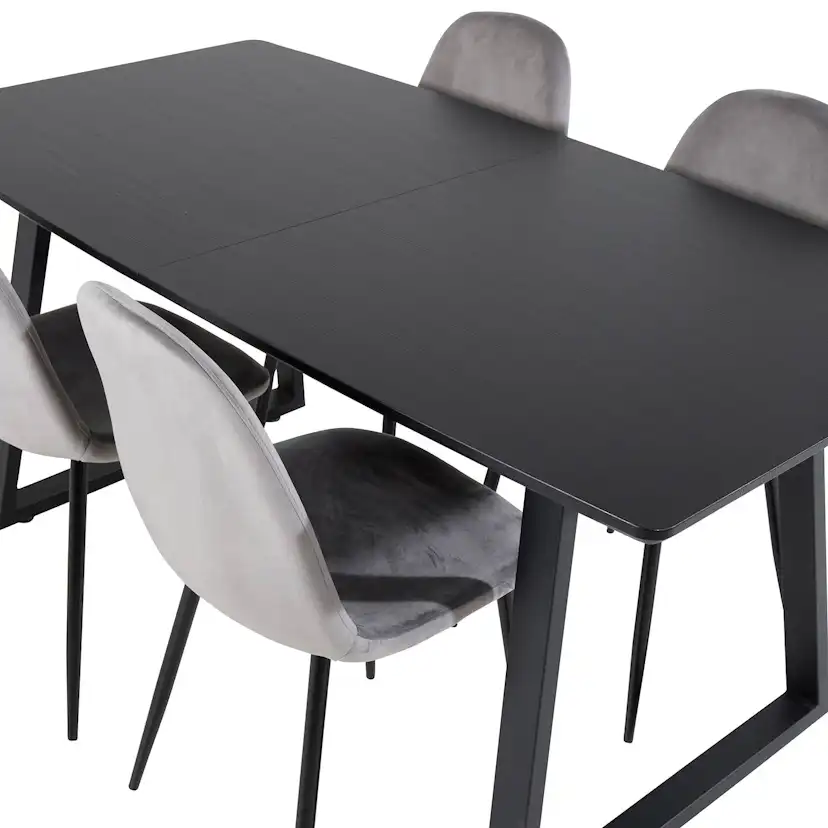 Matgrupp Venture Home Ina med 4 Pobbie Stolar Sammet