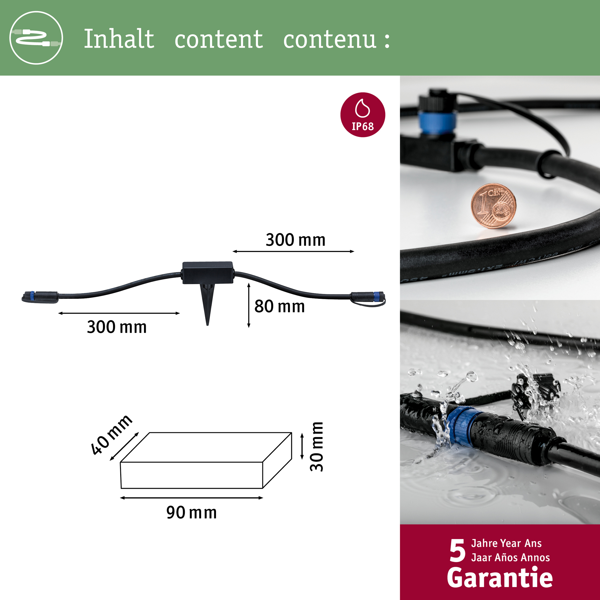 Tillbehör Paulmann Plug & Shine Smart Home Zigbee 3.0 Trådlös Styrenhet IP68