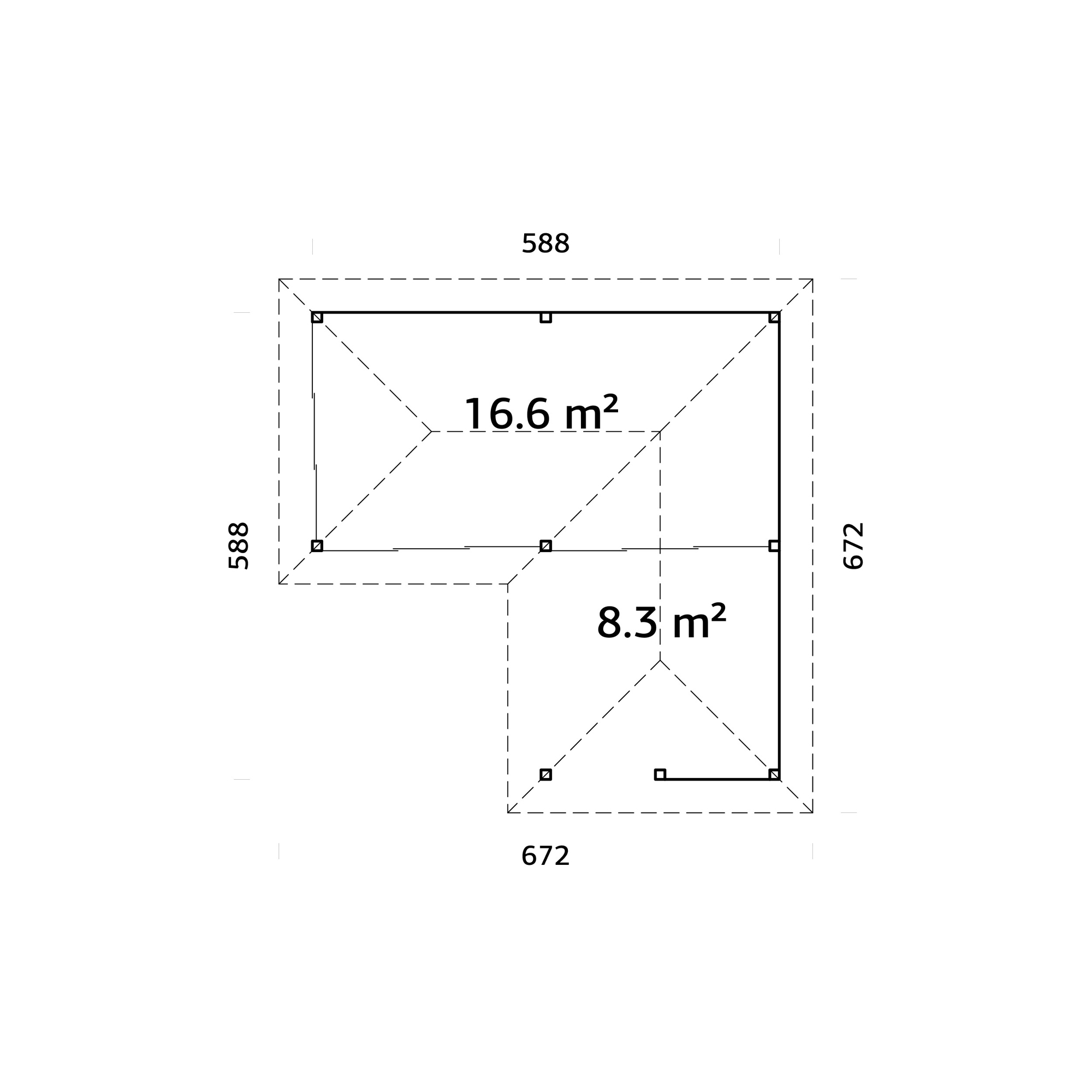 Uterum Palmako Bianca 24,9 m2 Set 223 Slide
