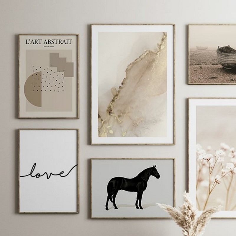 Poster Gallerix Gold Splash Watercolor No1