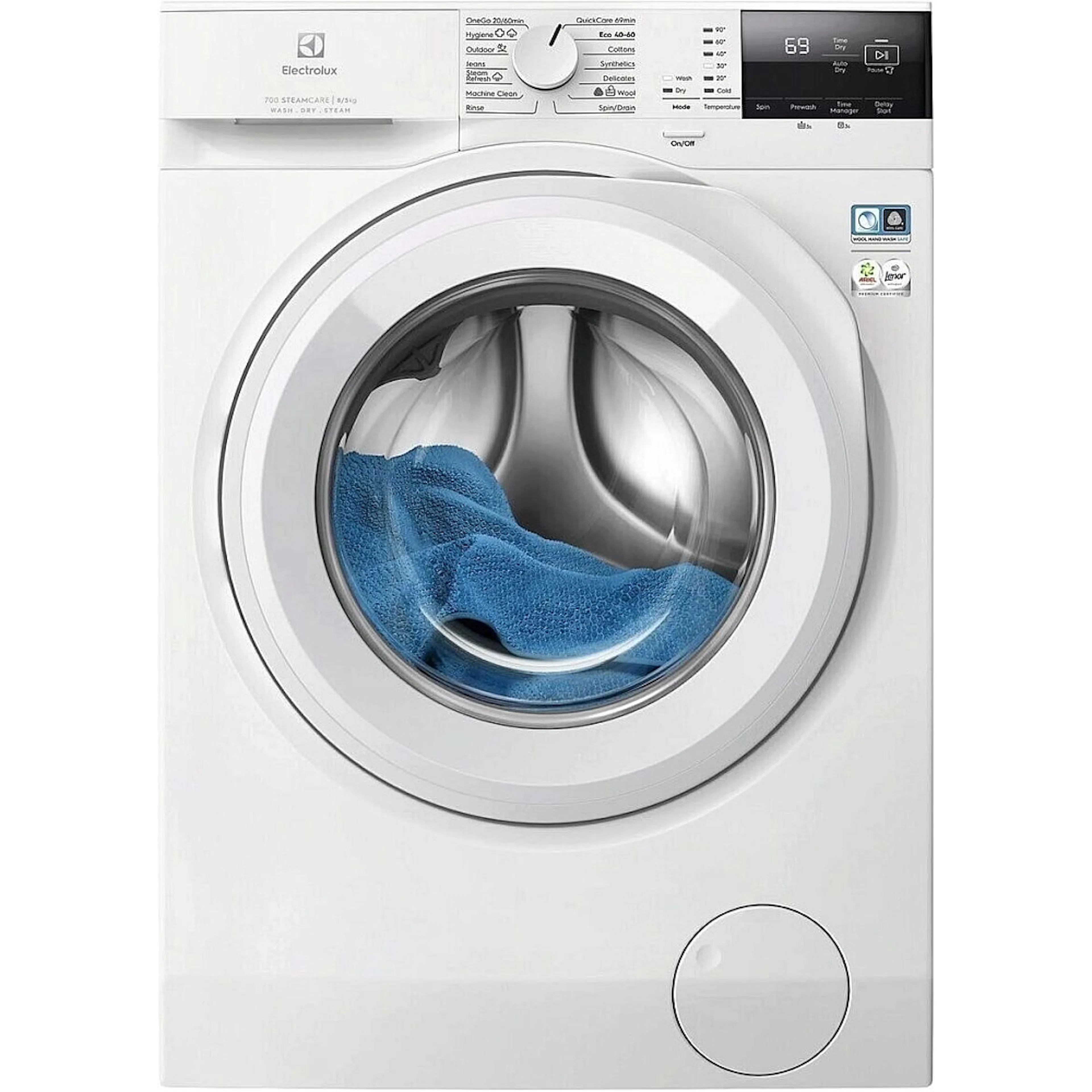 Tvättmaskin med Torktumlare Electrolux EWI7210840 DualCare 700 SteamCare Vit