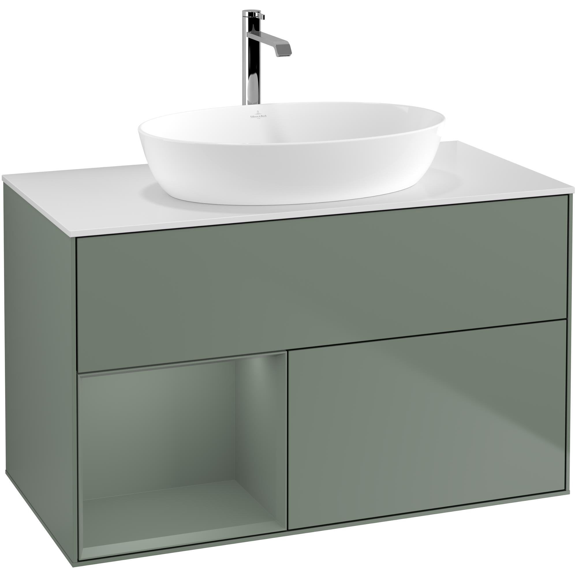 Tvättställsskåp Villeroy & Boch Finion med 2 Lådor Hylla och Bänkskiva för Fristående Tvättställ från Artis & Collaro