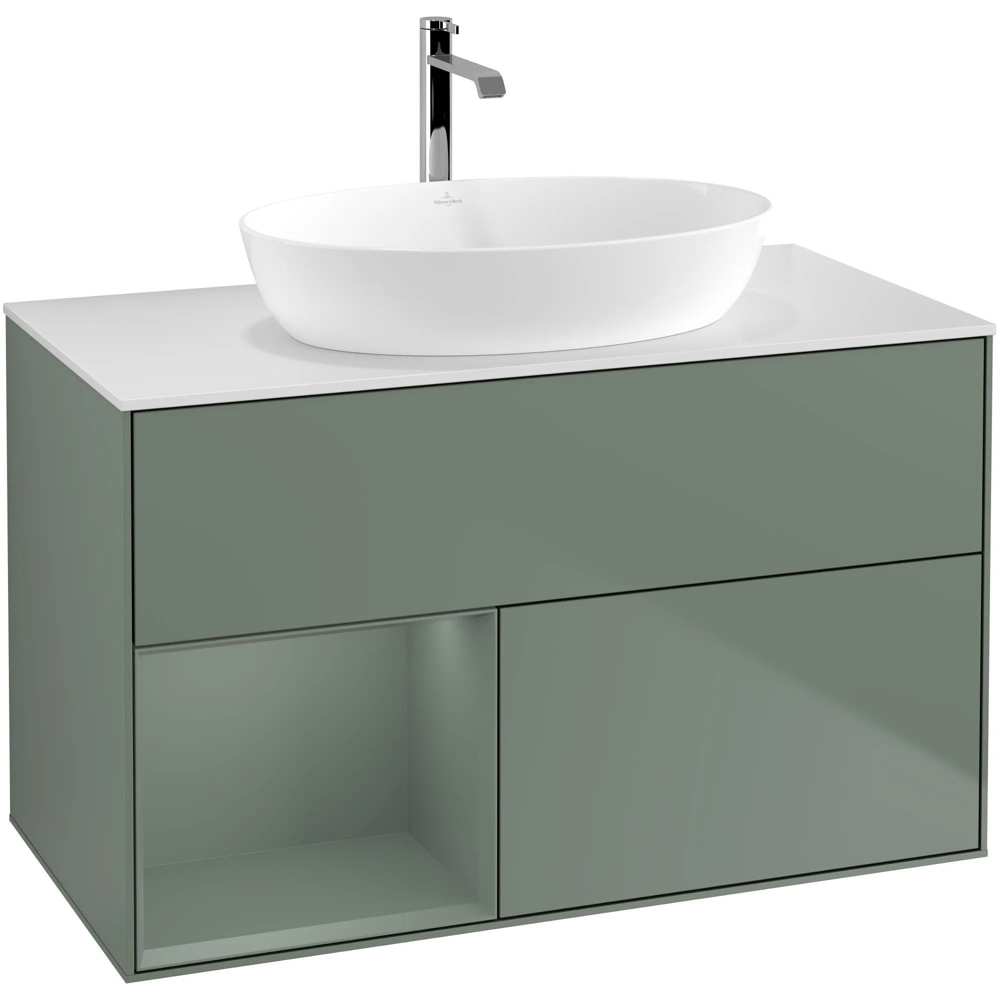 Tvättställsskåp Villeroy & Boch Finion med 2 Lådor Hylla och Bänkskiva för Fristående Tvättställ från Artis & Collaro