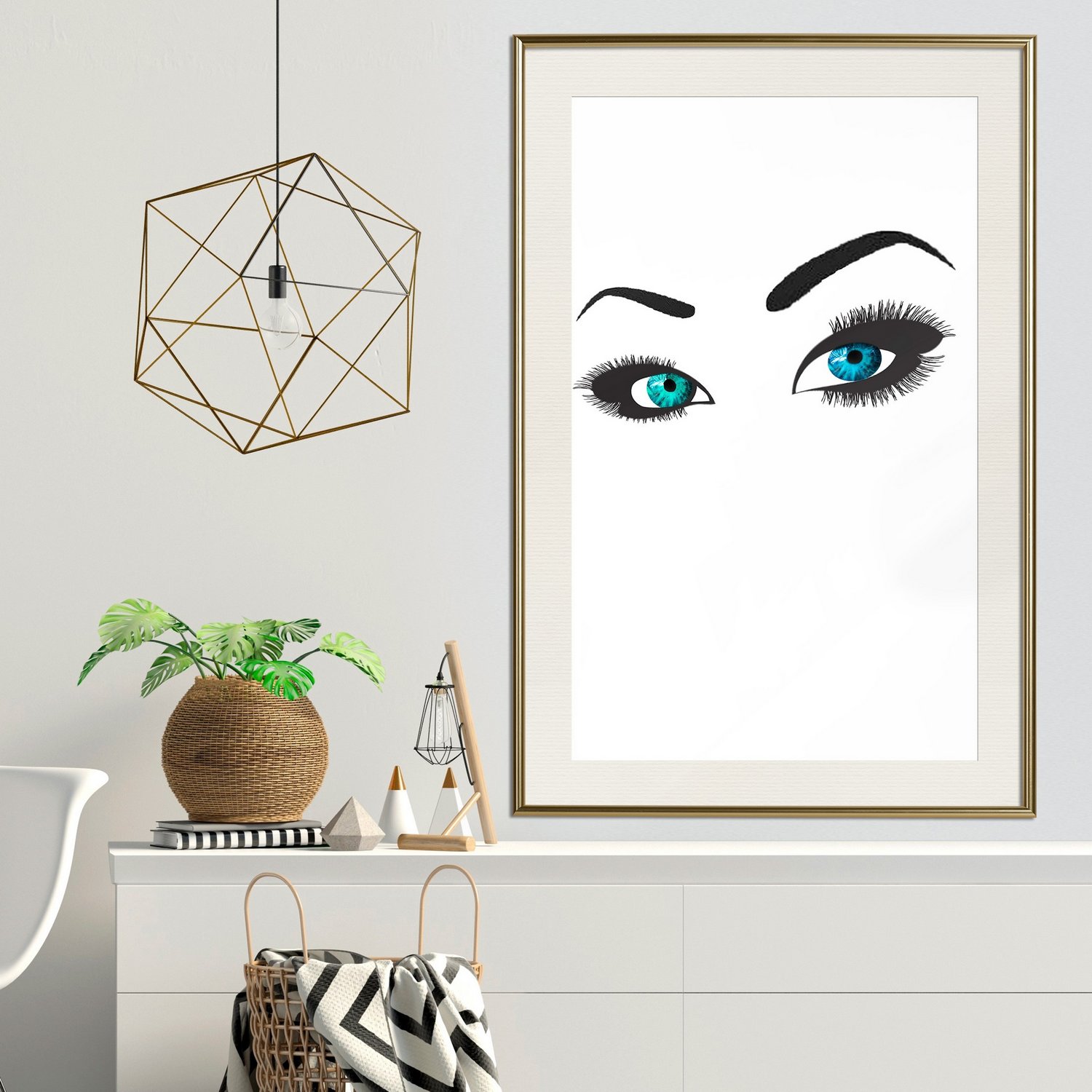 Poster Artgeist Affisch Two-Colored Eyes