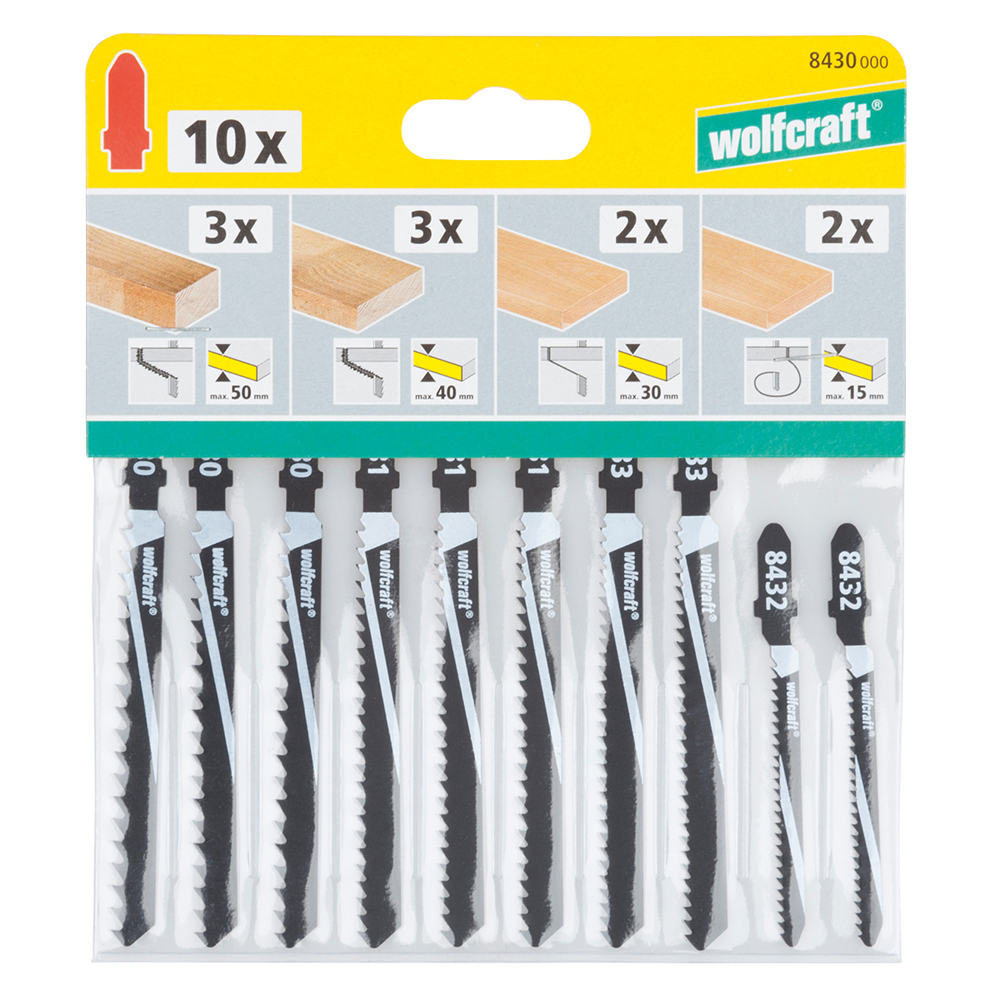 Sticksågblad Wolfcraft 10 st 944839