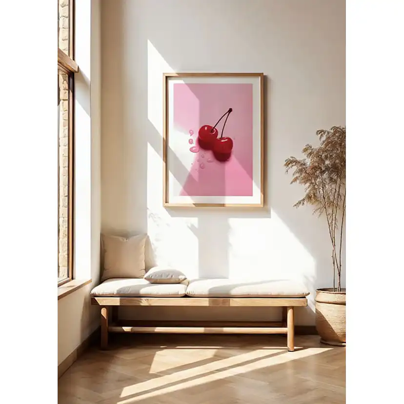 Poster Gallerix Cocktail Berries In Pink